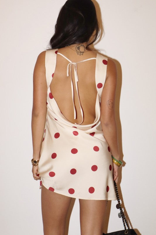 With Love Mini Dress (Cream/Red)
