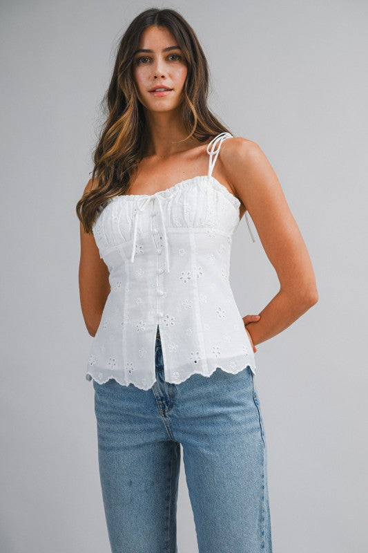The White Blossom Top
