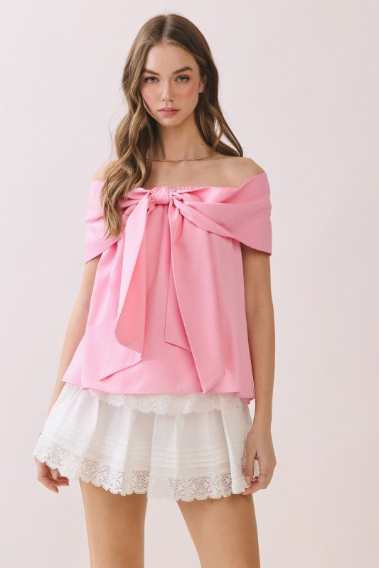 Candy Pink Bow Top