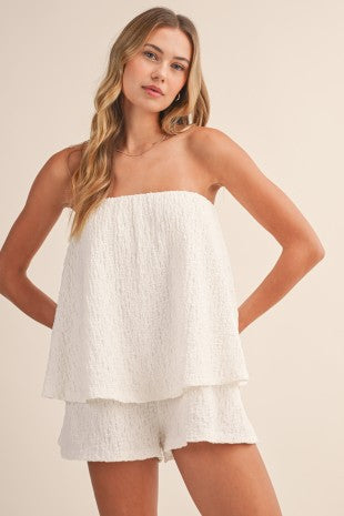 Santorini White Romper