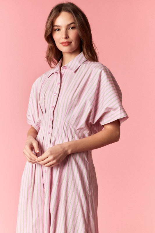 Country Club Midi (Pink/Green)(PRE-ORDER (1-2 weeks)/ Restock)