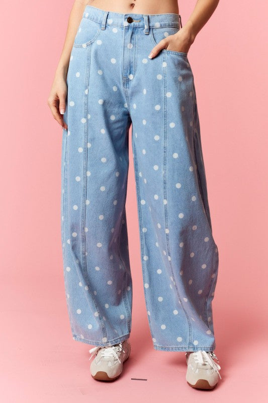The Bluebell Dot Denim (Restock)