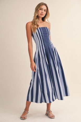 Blue Bay Stripe Dress