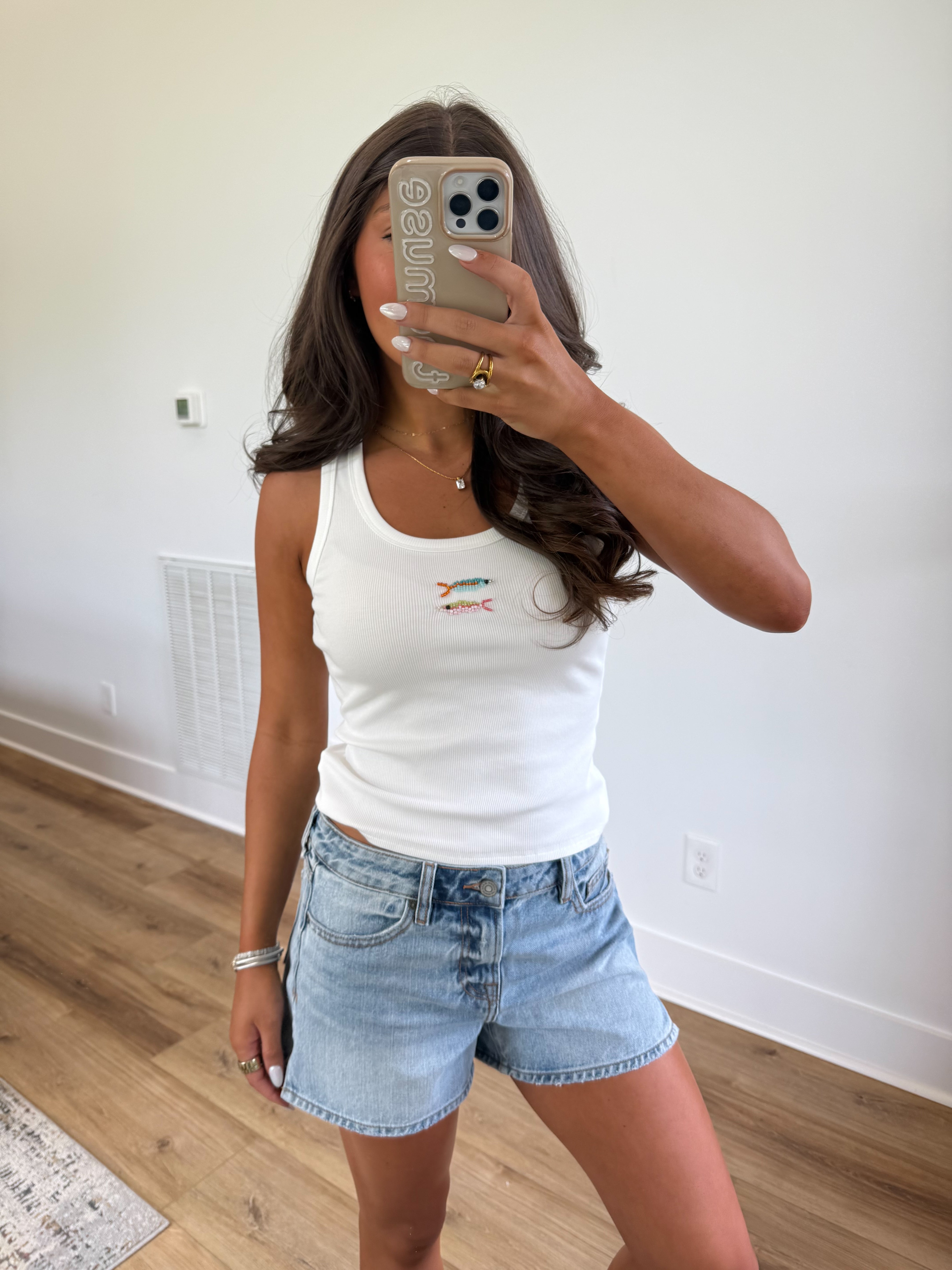 Light Wash Denim Shorts
