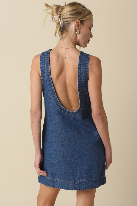 Denim Shift Dress