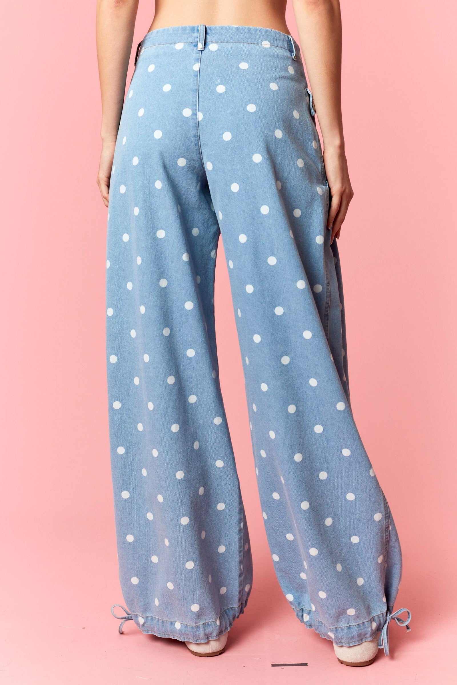 Polka Dot Slouch Jeans