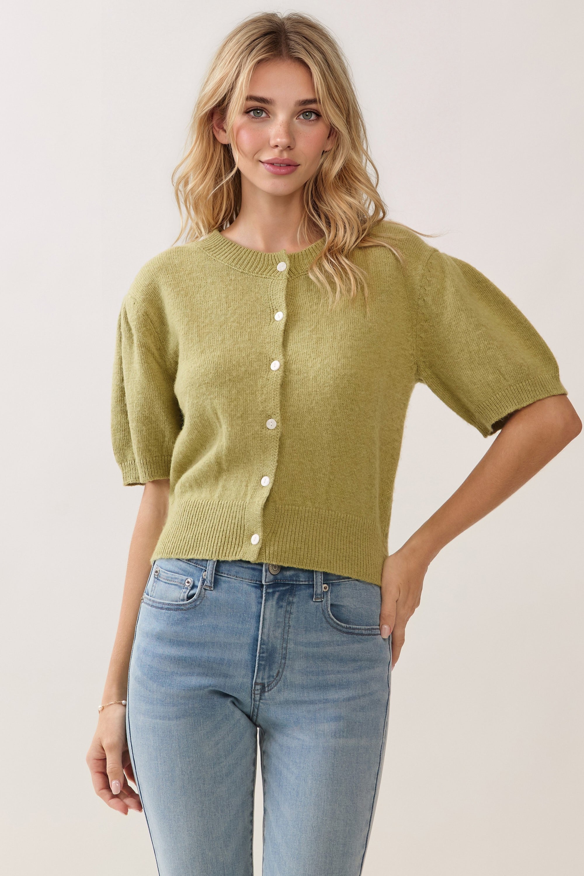 Green Knit Tee