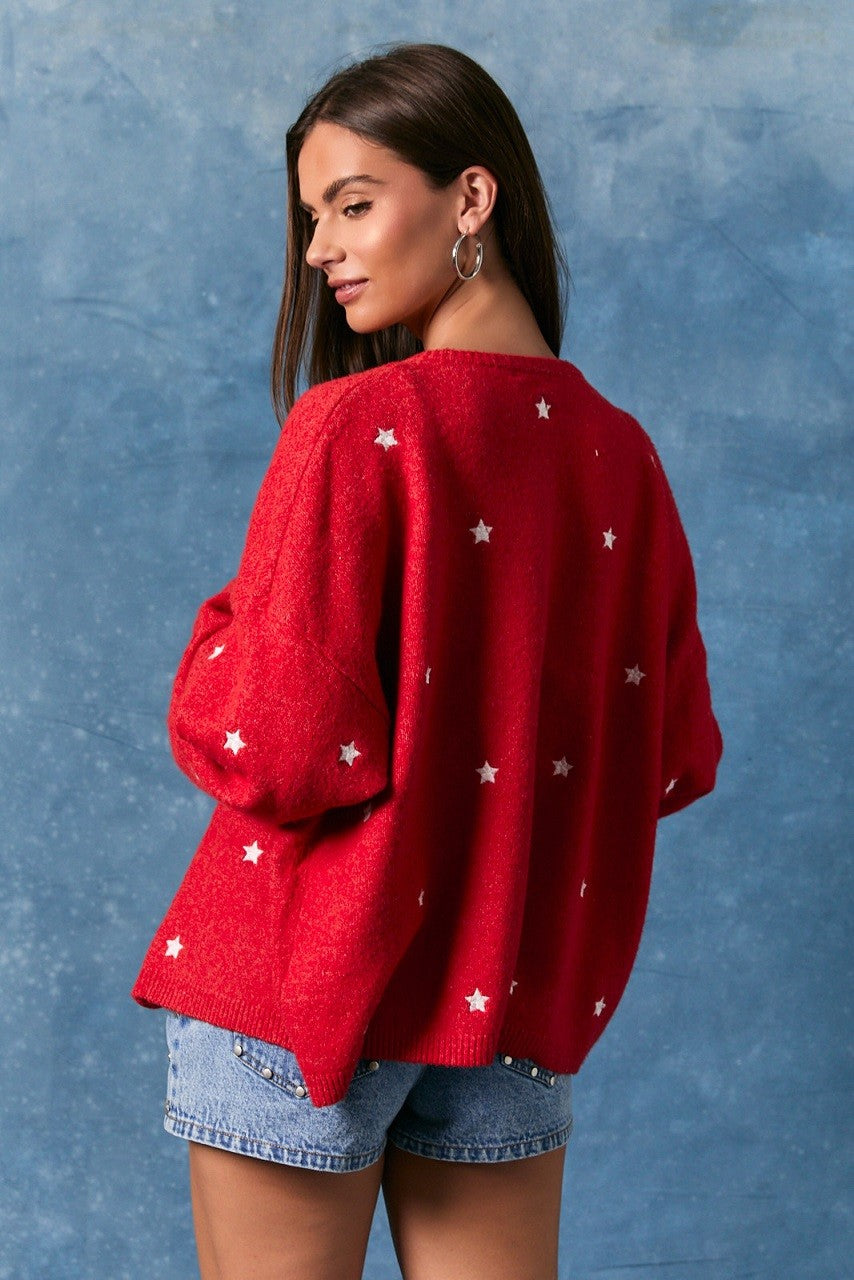Star Sweater (Red)