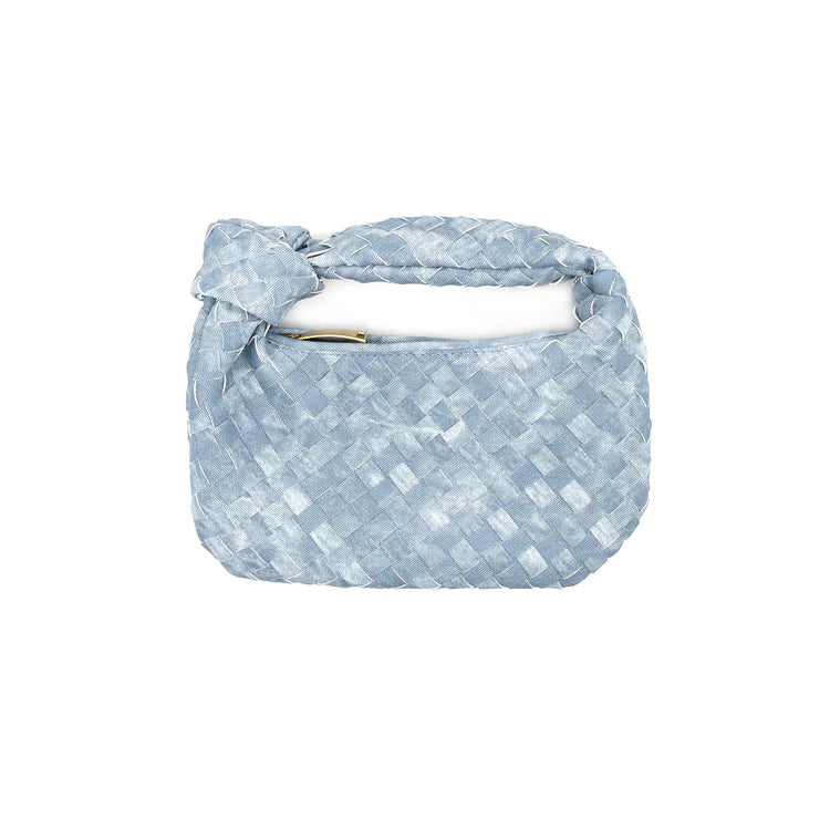 Light Denim Woven Bag