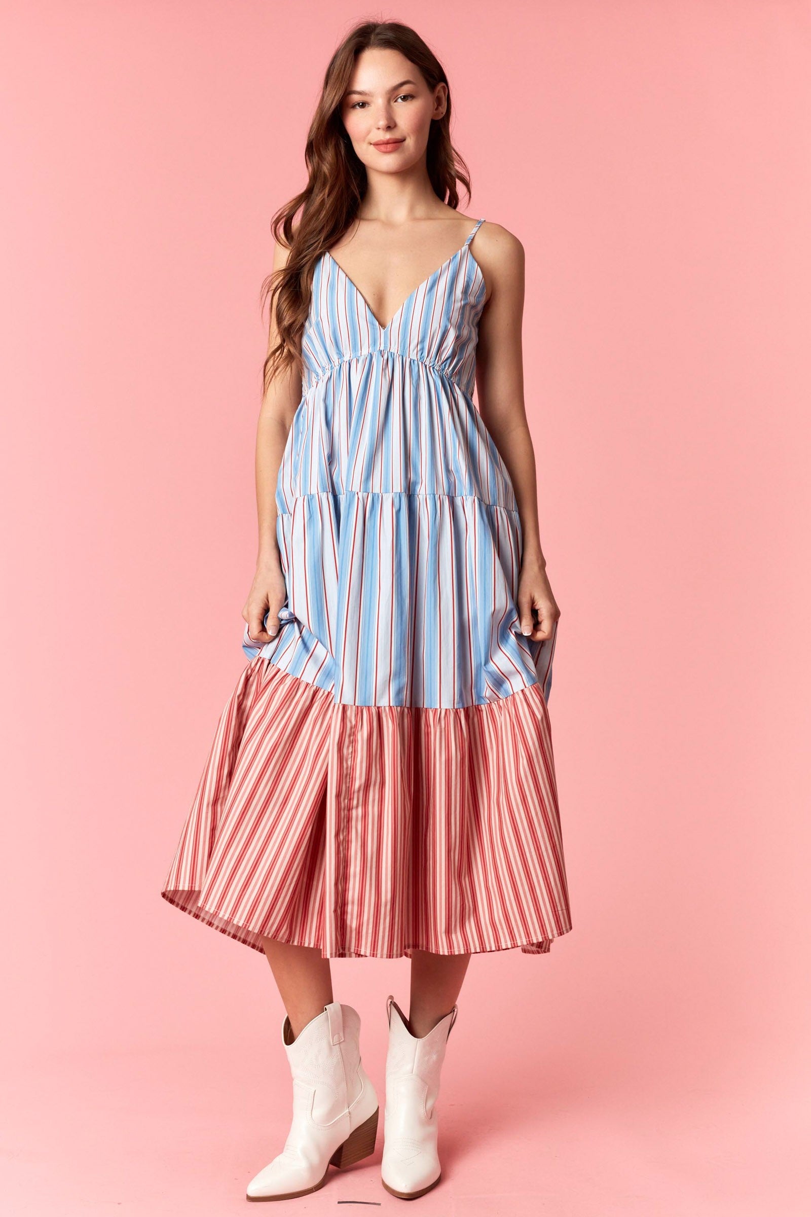 Firecracker Stripe Maxi