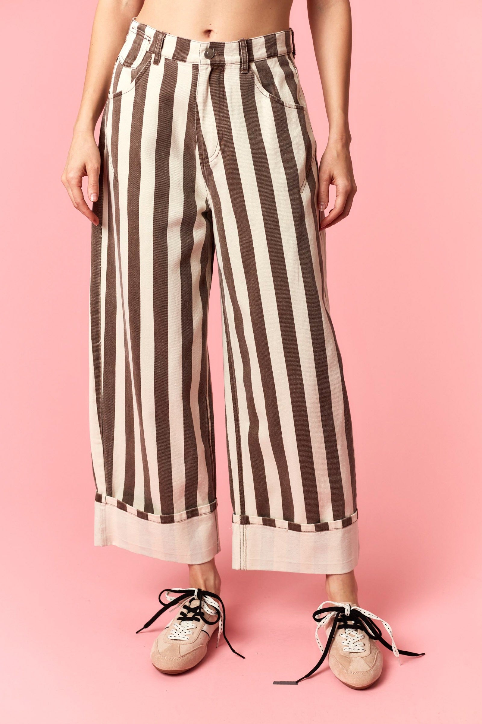 The Mocha Stripe Jeans