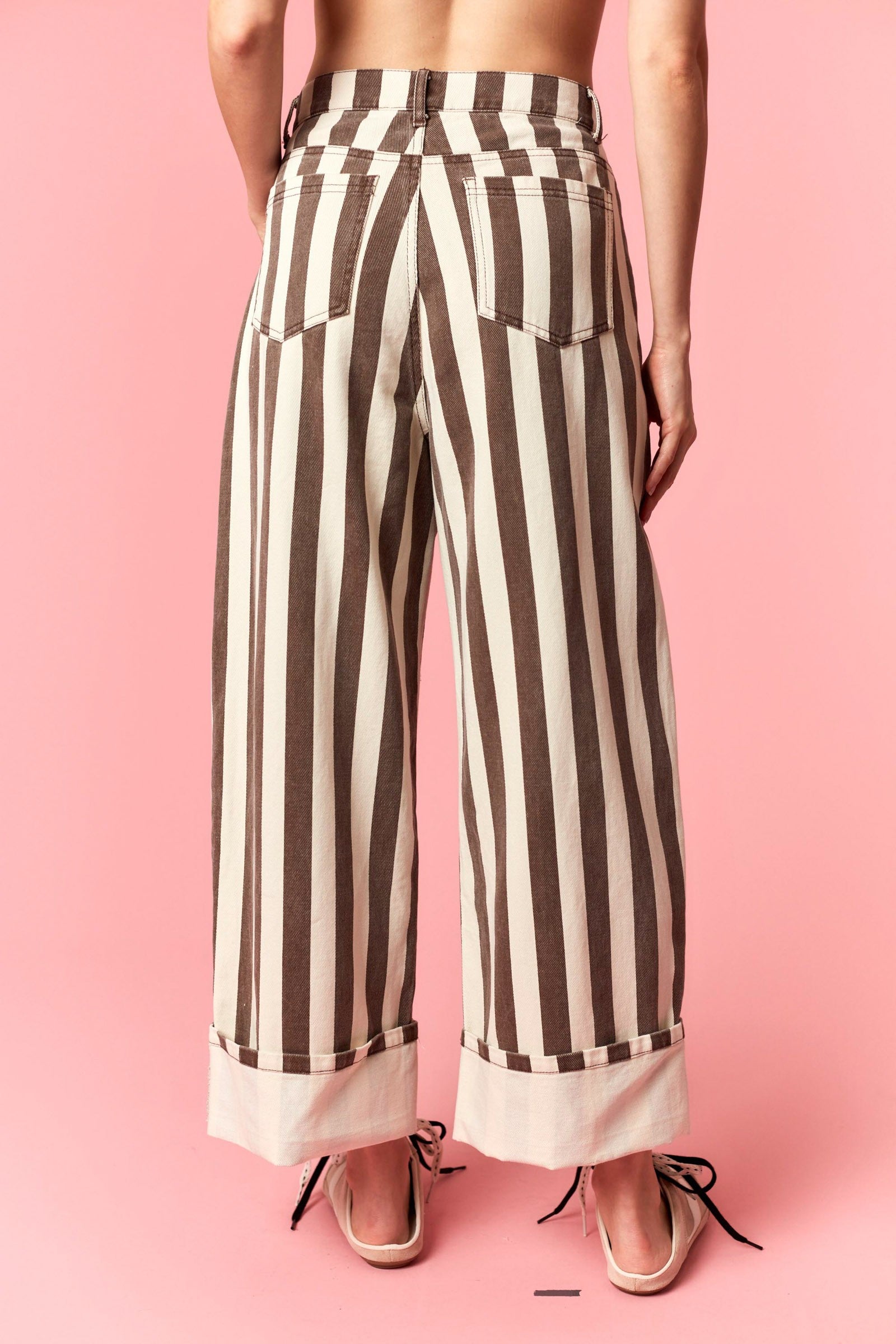 The Mocha Stripe Jeans