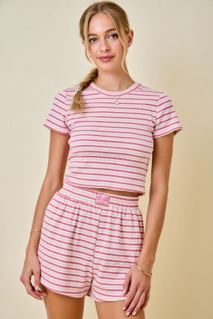 Zara Stripe Set (Pink)