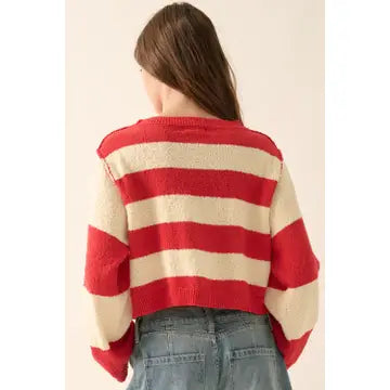 Scarlet Stripe Sweater