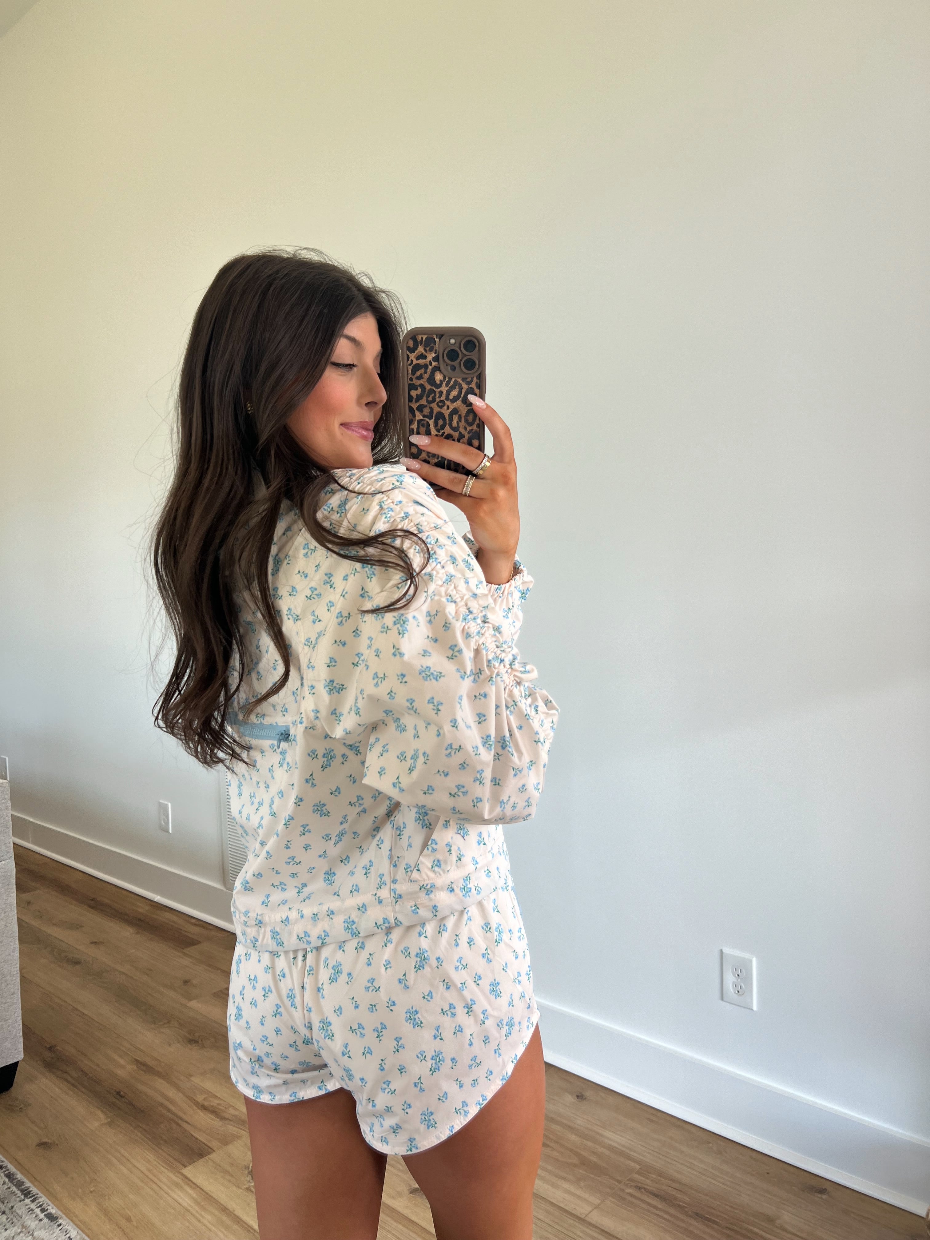 Dainty Floral Wind Breaker Set