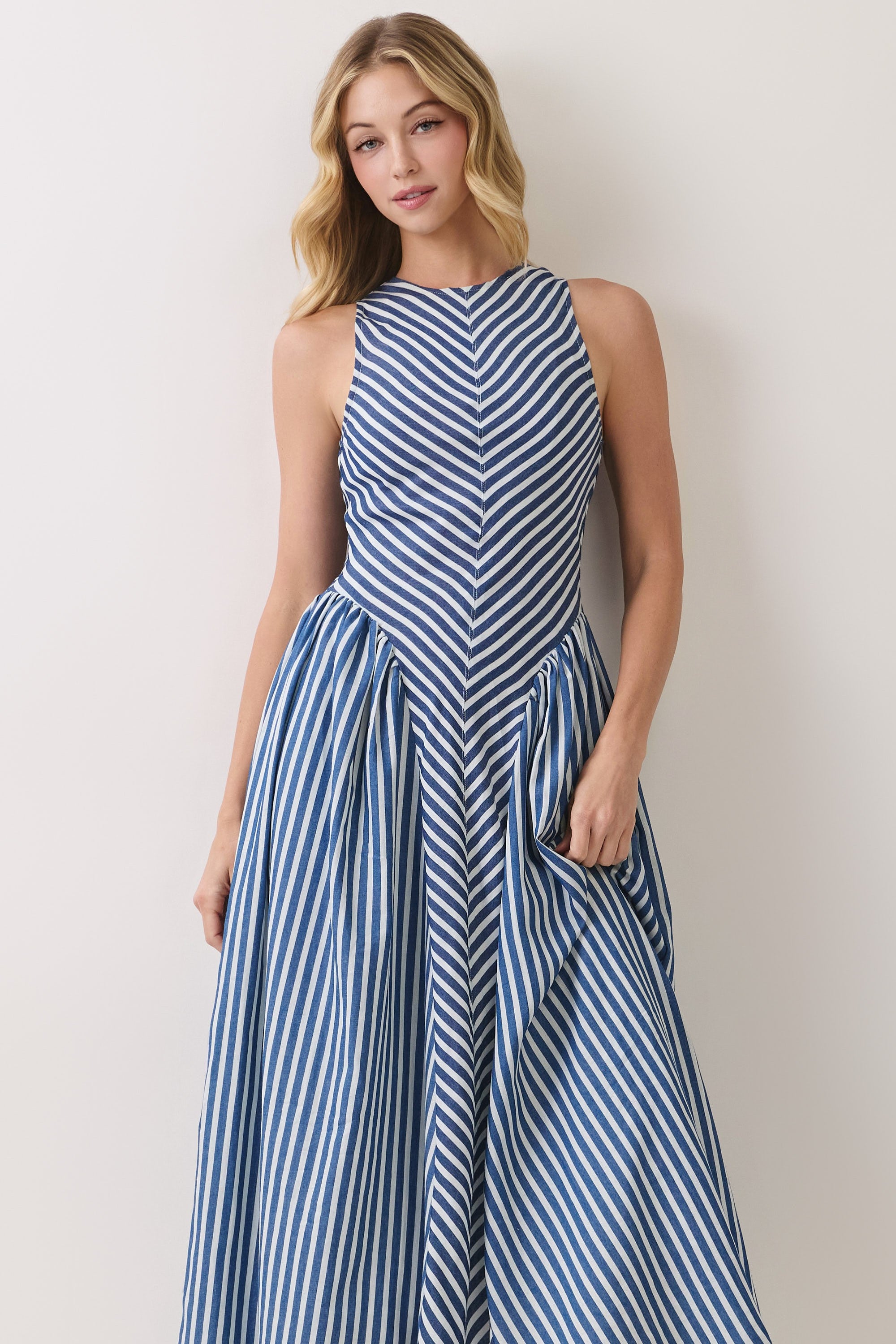Denim Row Maxi