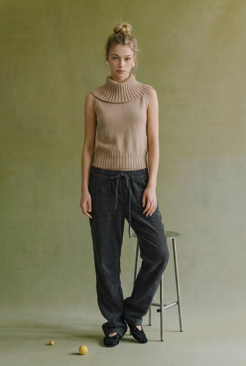 Double Take Knit Top (Tan)
