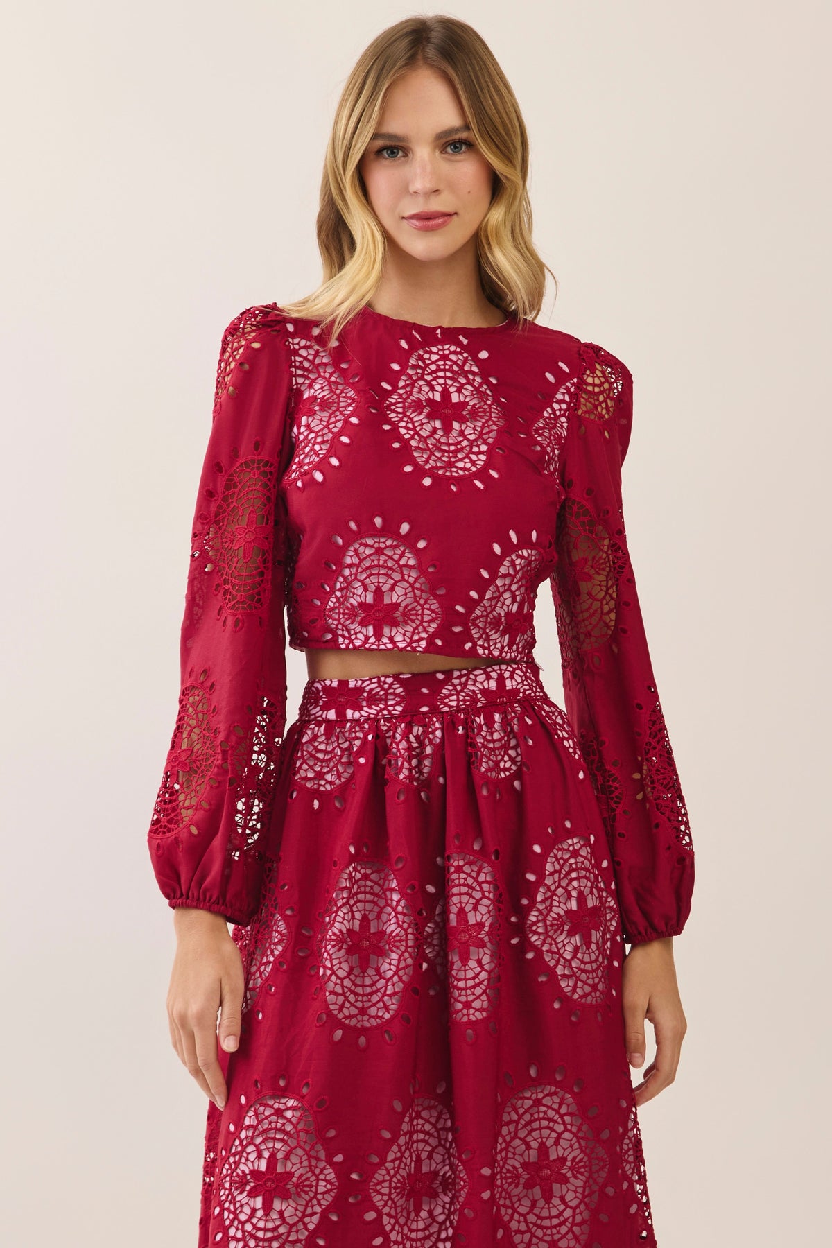 Juliette Lace Set (Burgundy)