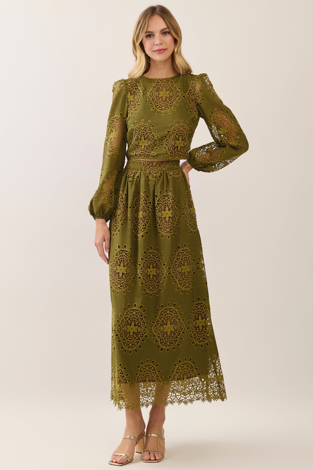 Juliette Lace Set (Olive)