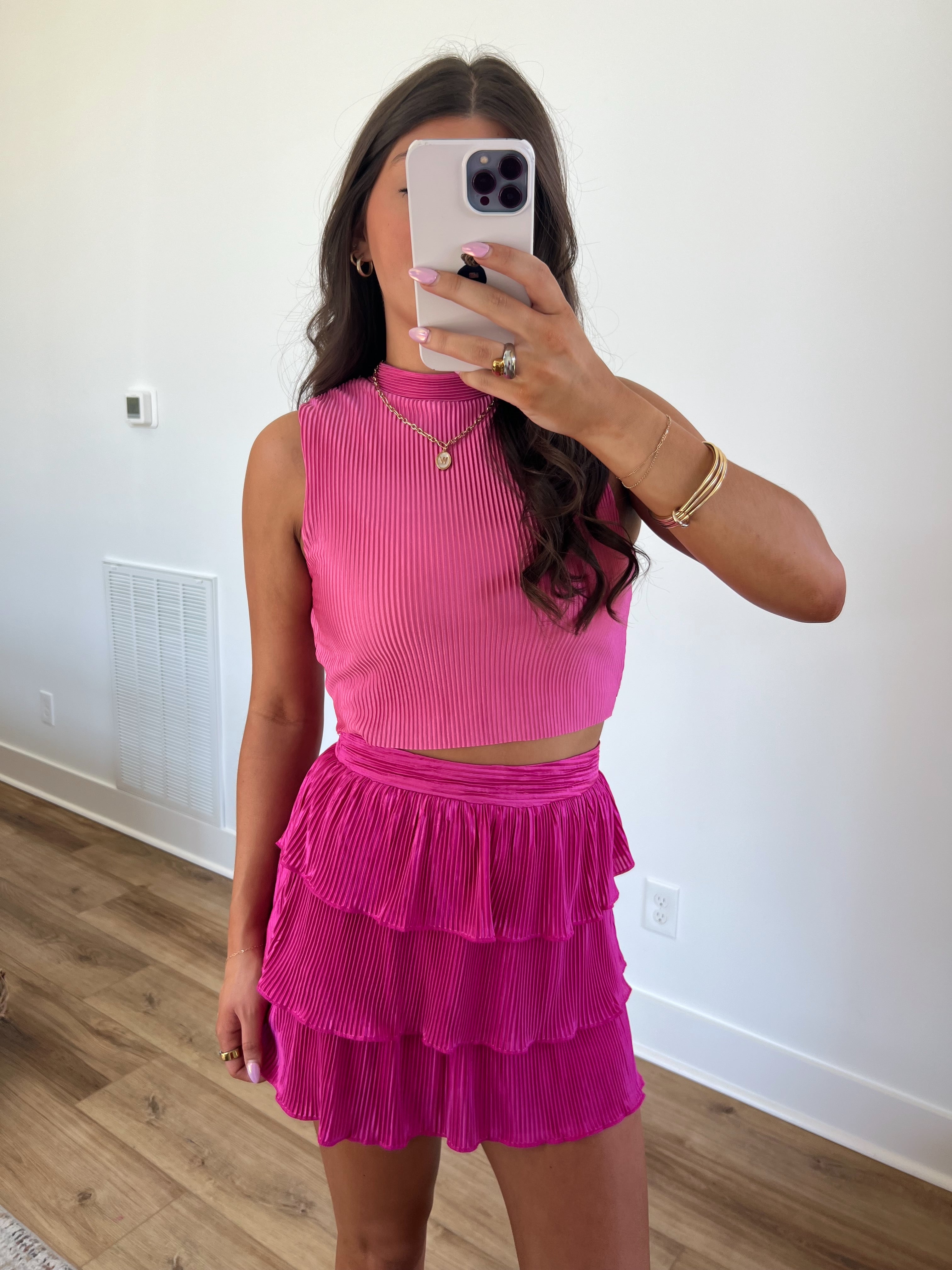 Pink Paradise Skirt Set