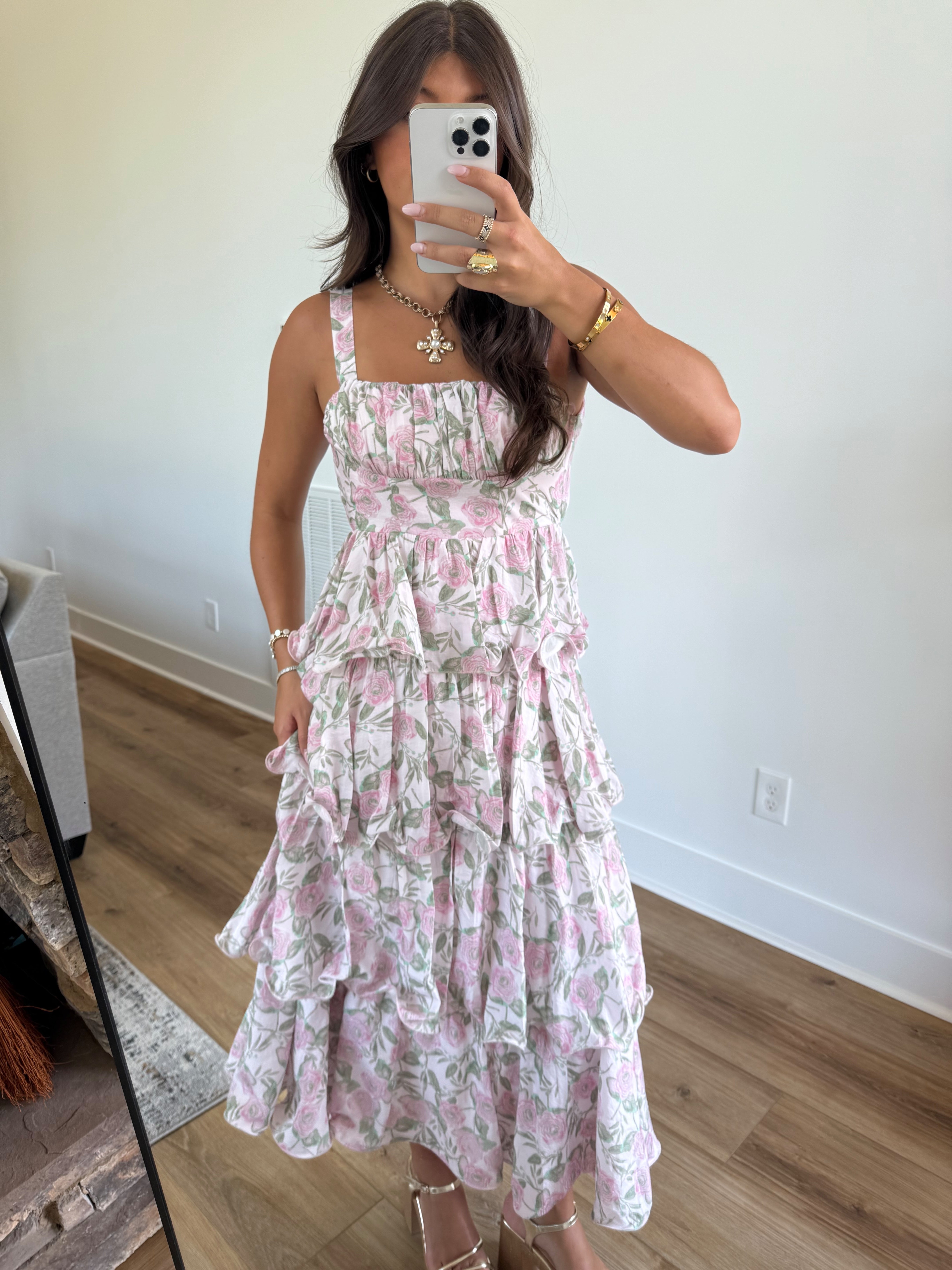 Rose Field Maxi Dress