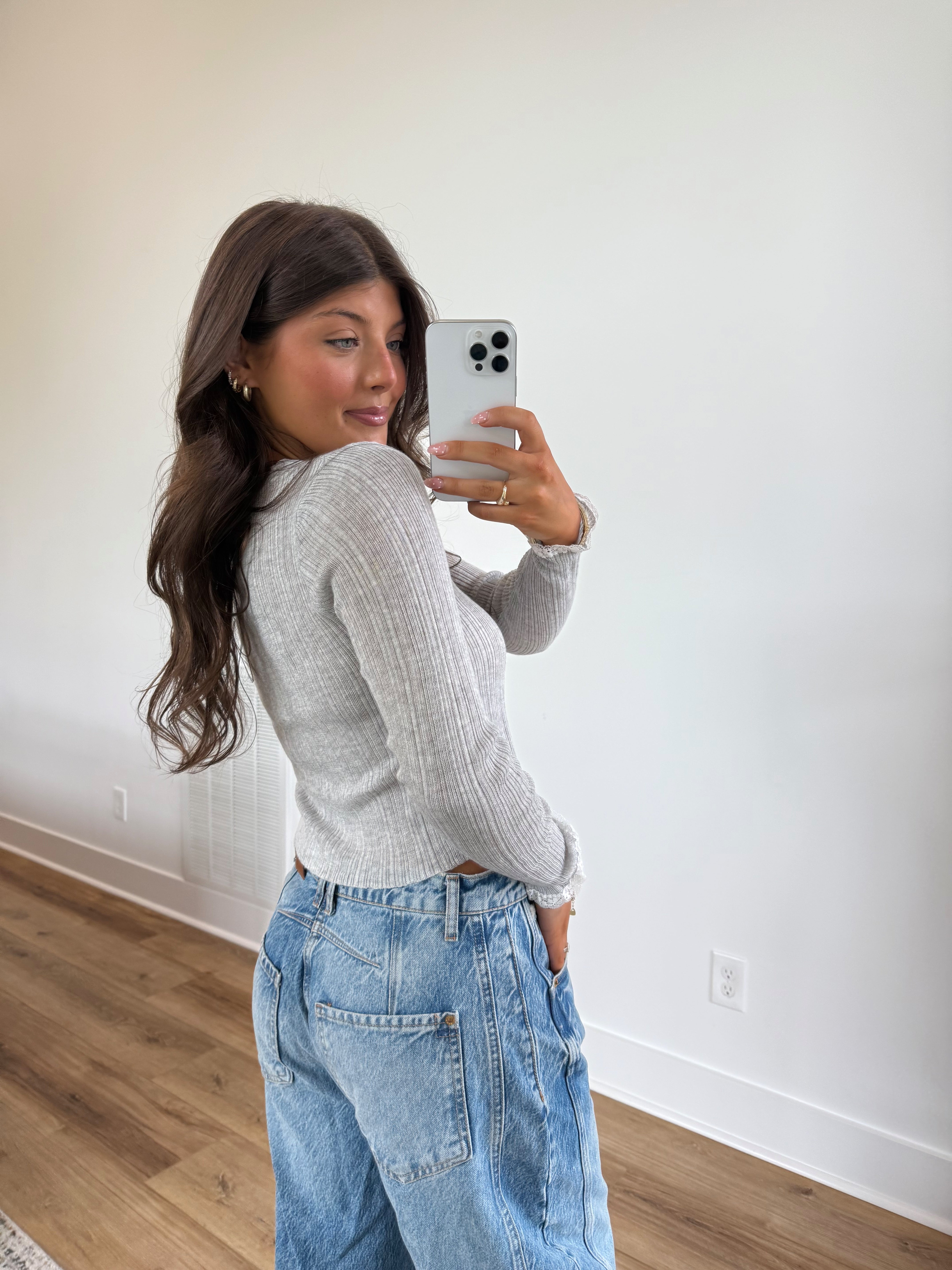 Silver Lace Cardigan