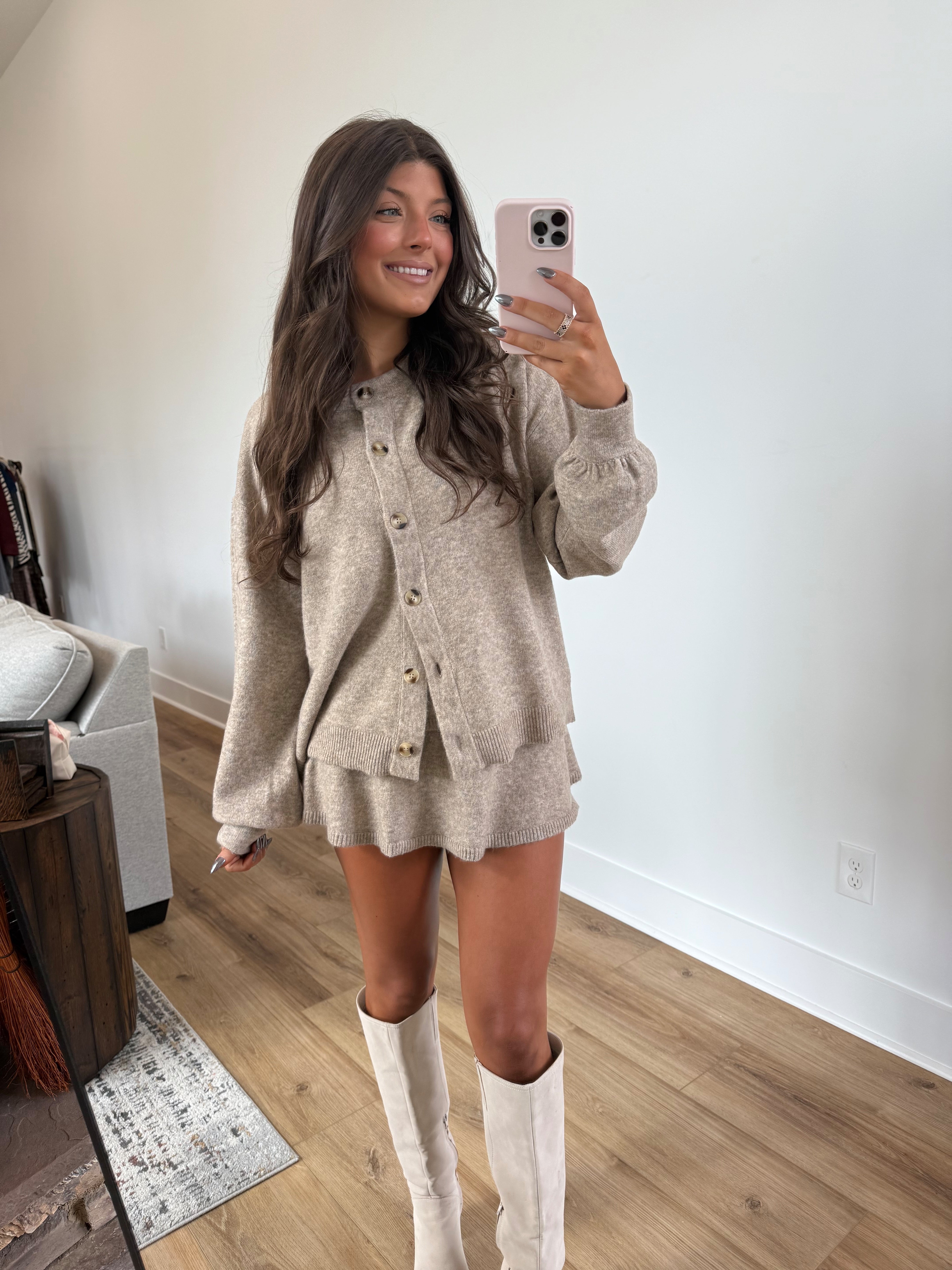 Charlotte Sweater Set (Beige)