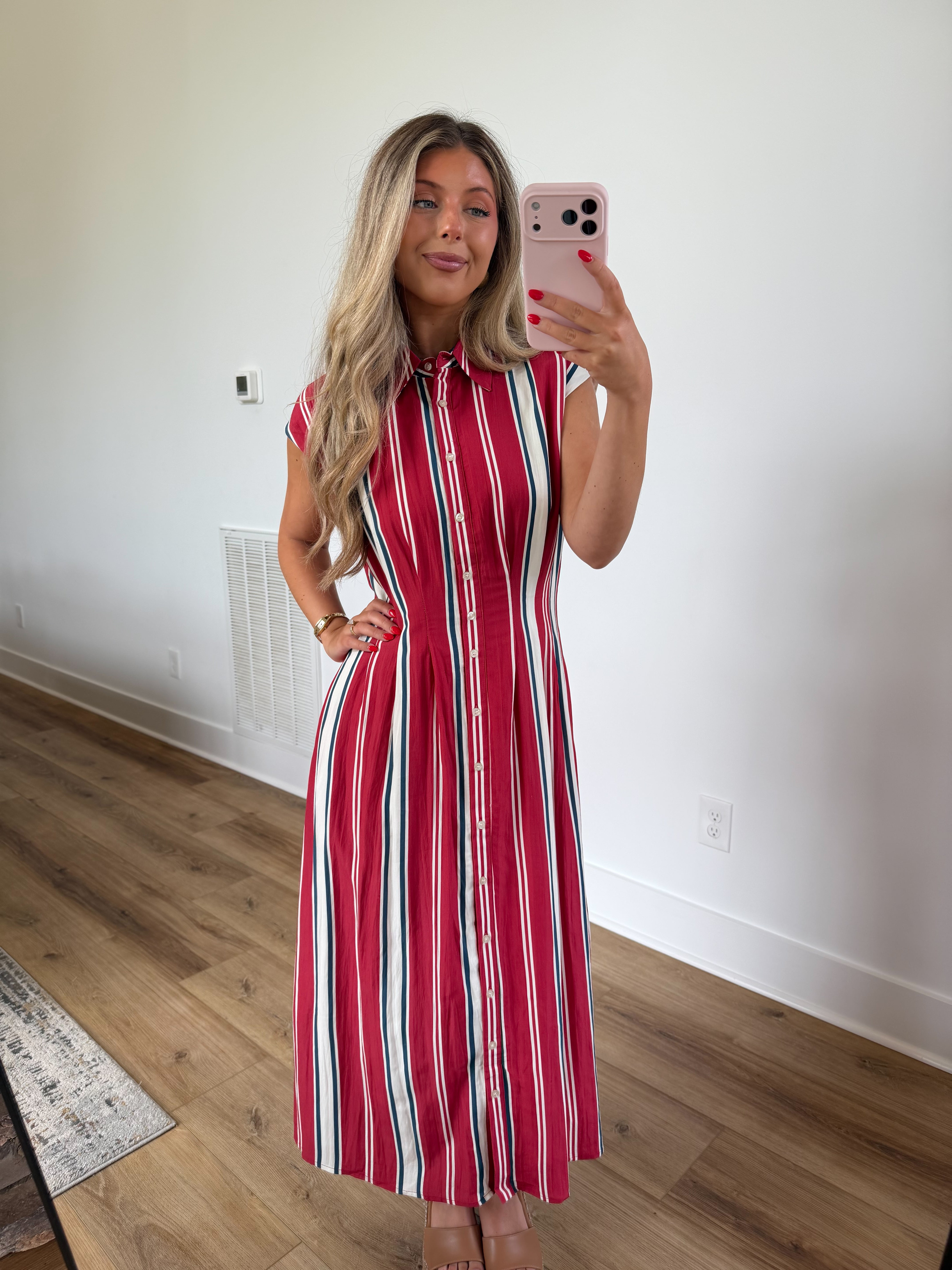 The Harbor Stripe Midi