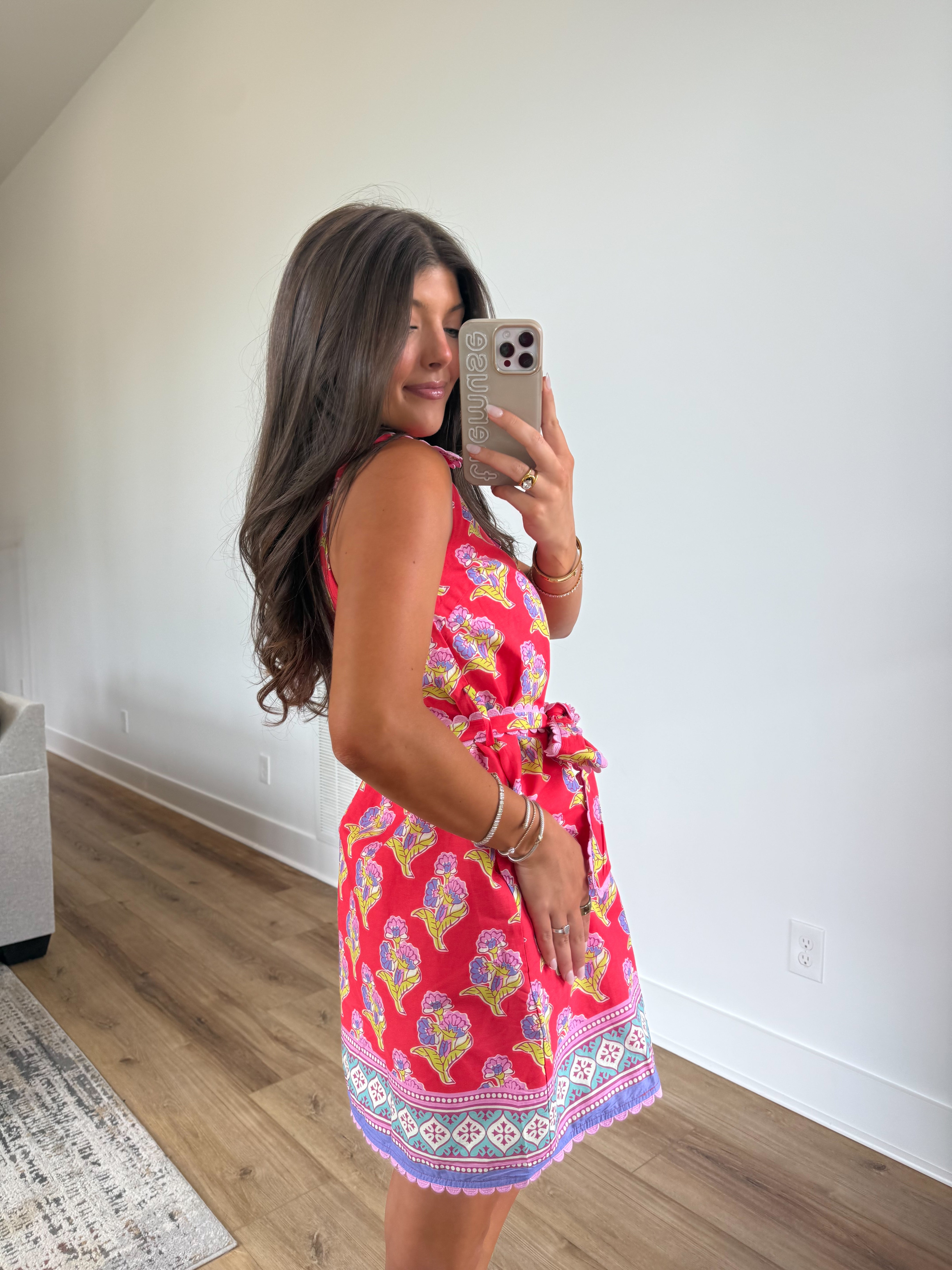 Cherry Hibiscus Mini Dress