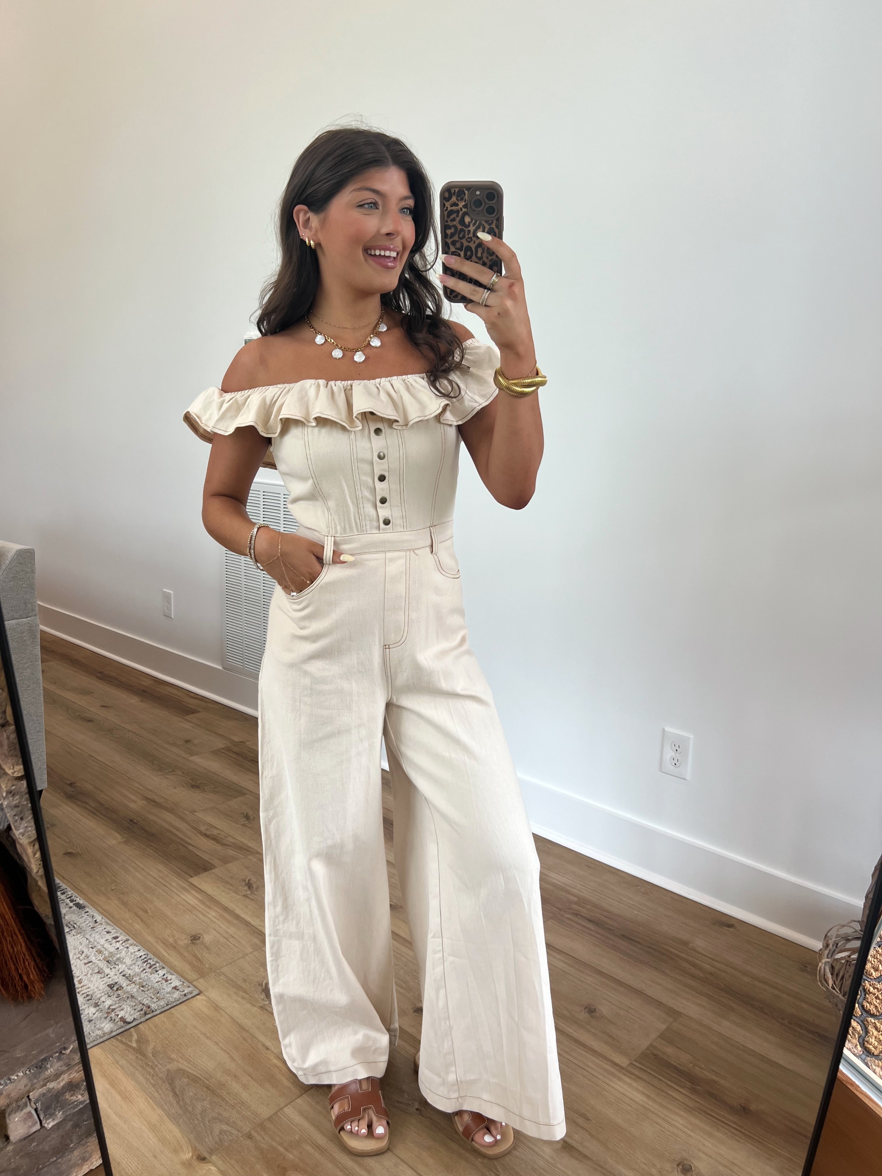 Austin Ecru Jumpsuit