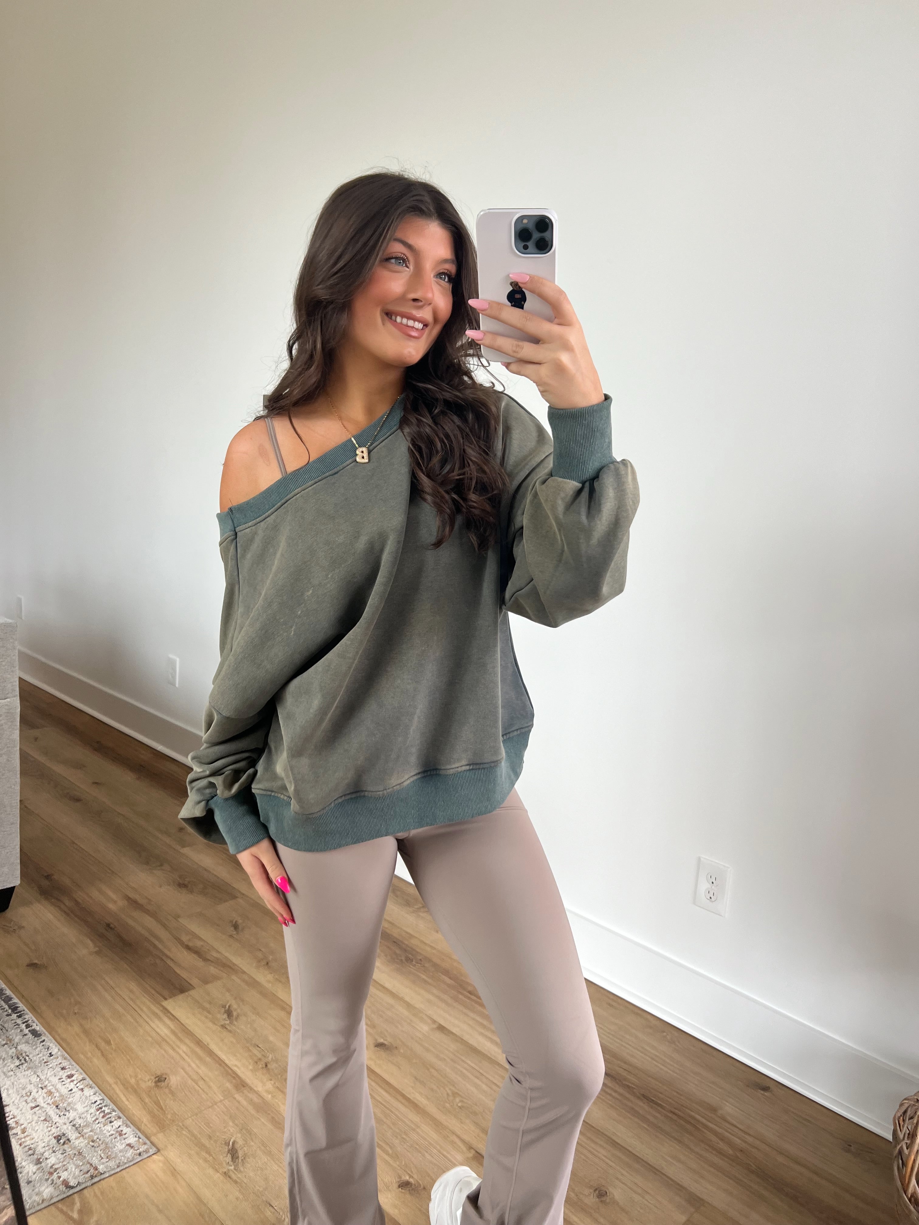 Sea Green Reversible Criss-Cross Sweater