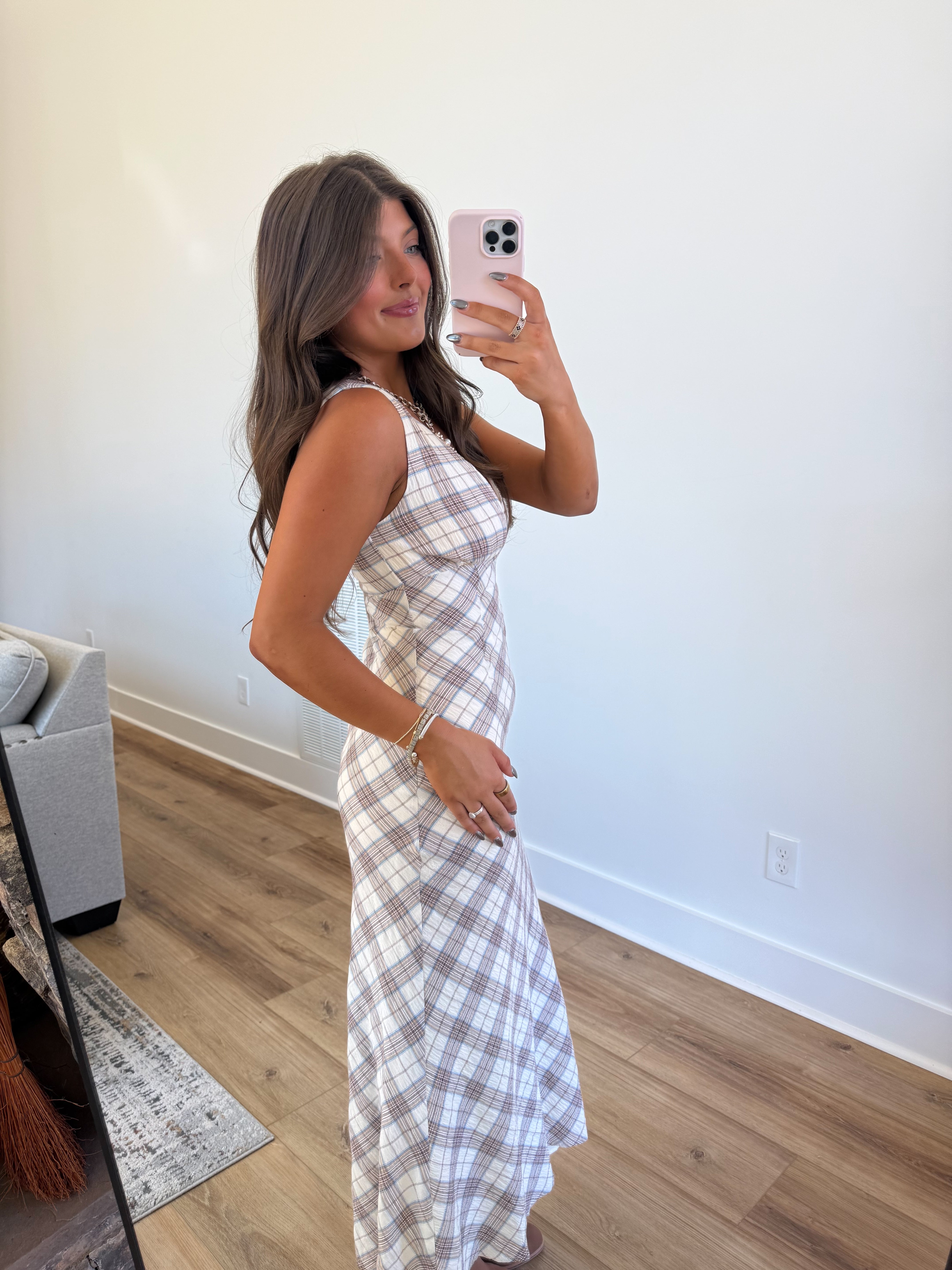 The Heritage Check Dress (Cream)