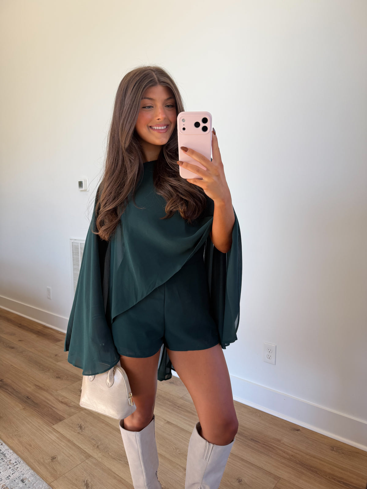 Emerald Cape Romper (PRE-ORDER (1-2 weeks)/ Restock)
