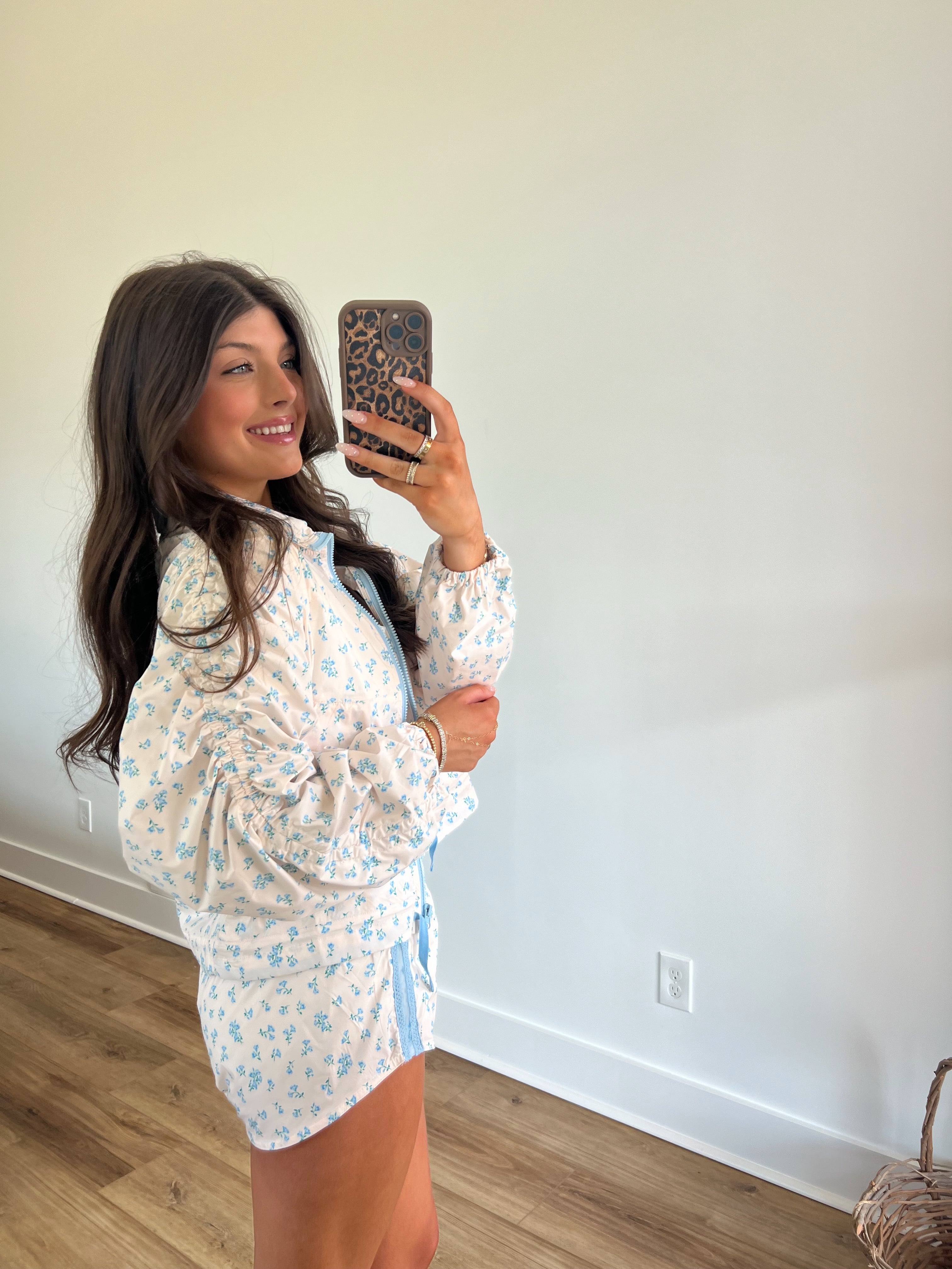 Dainty Floral Wind Breaker Set