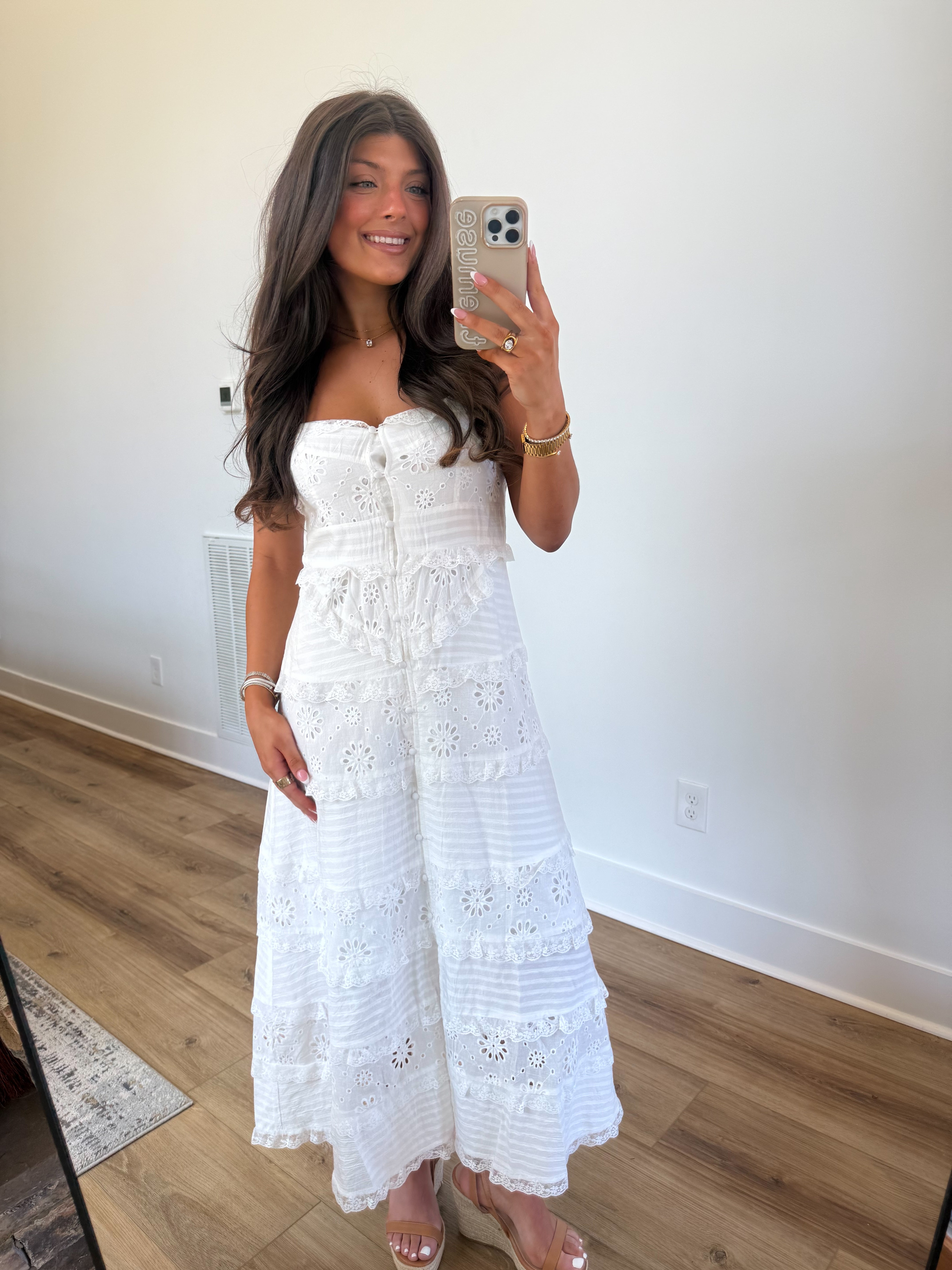 Stunning Eyelet Midi