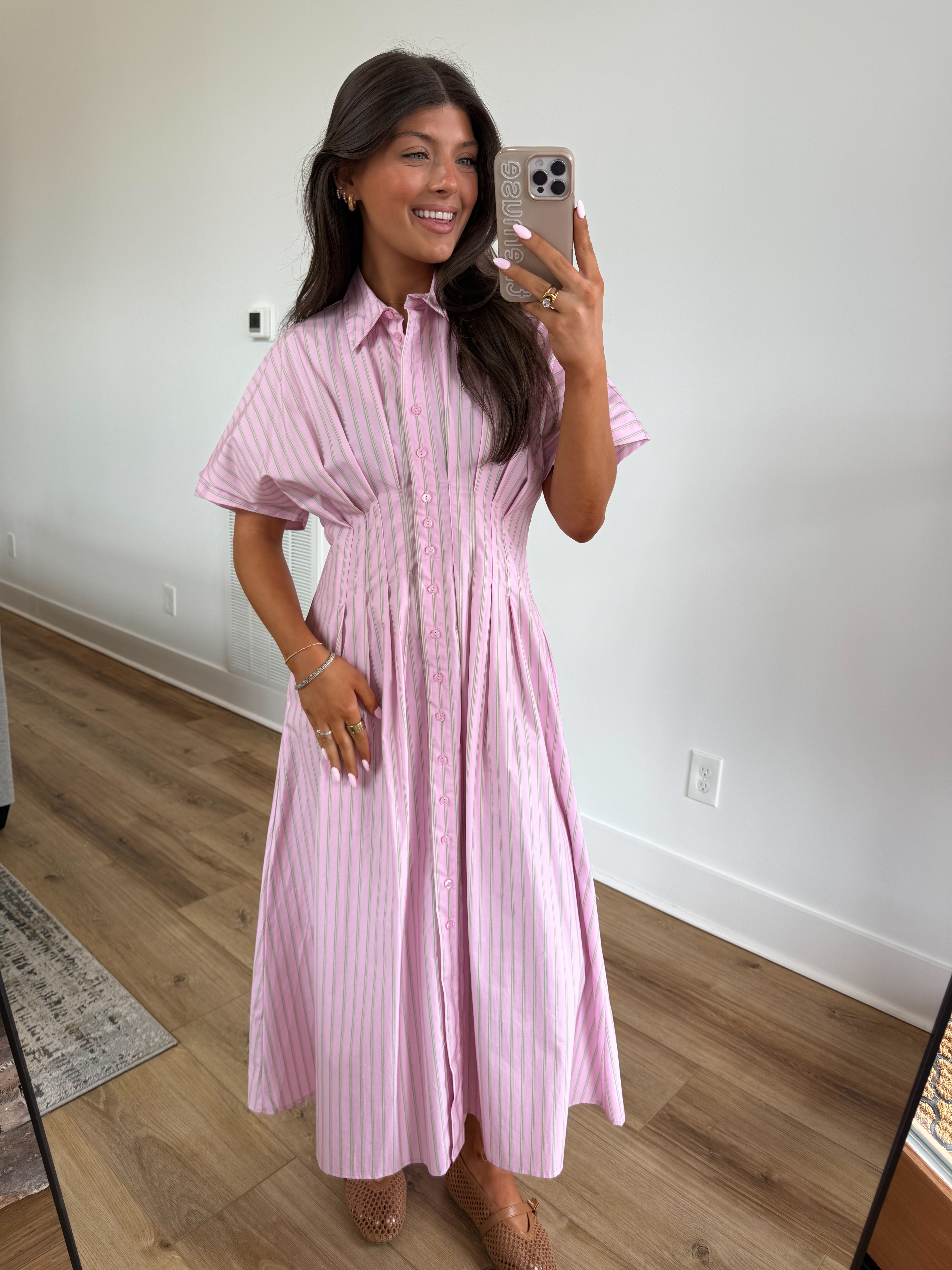 Country Club Midi (Pink/Green)(PRE-ORDER (1-2 weeks)/ Restock)