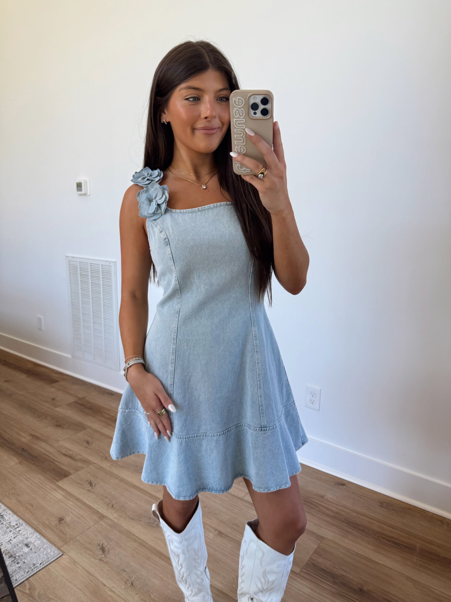 Denim Bloom Mini