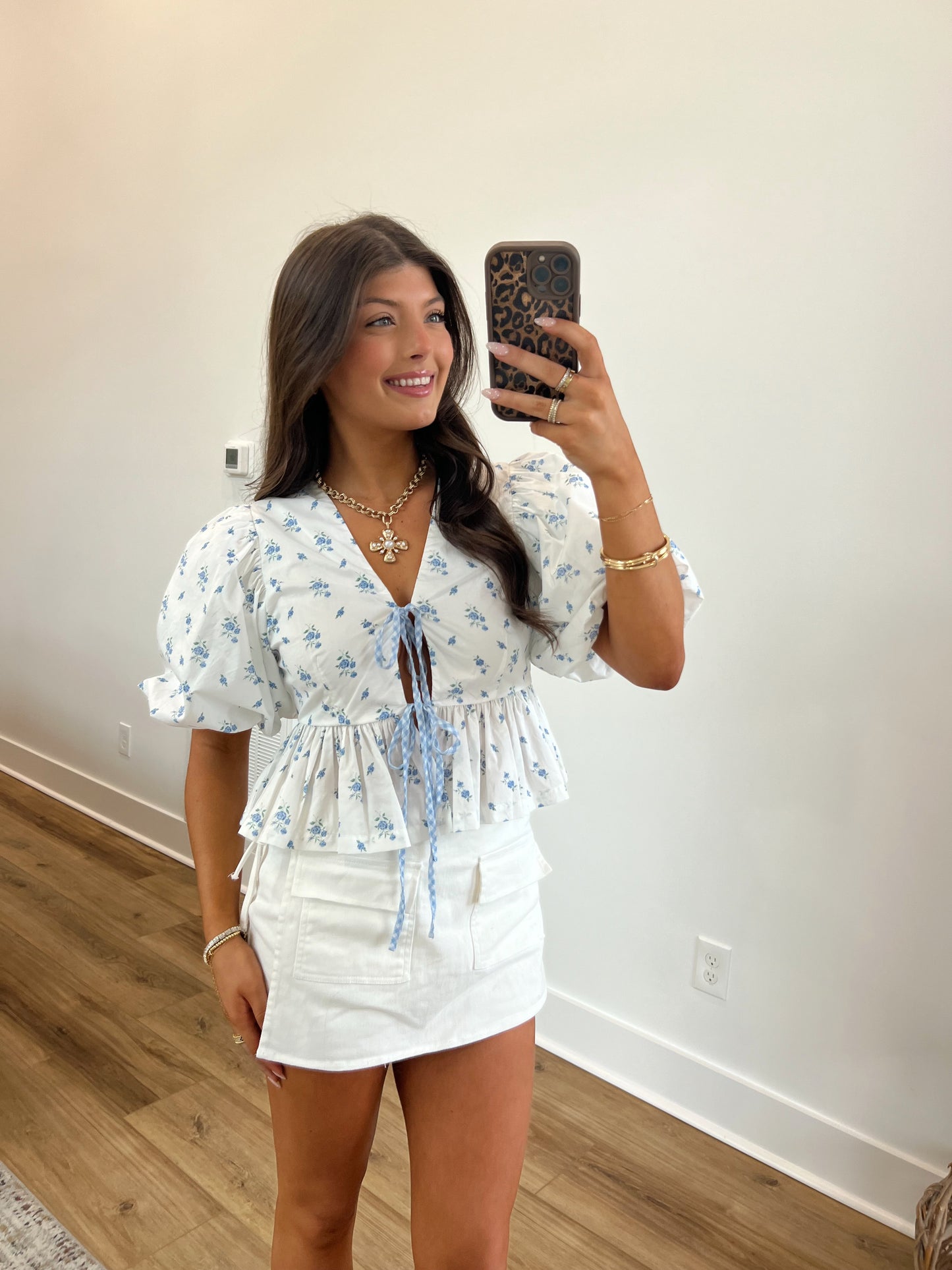 Girls Trip Ditsy Flower Top