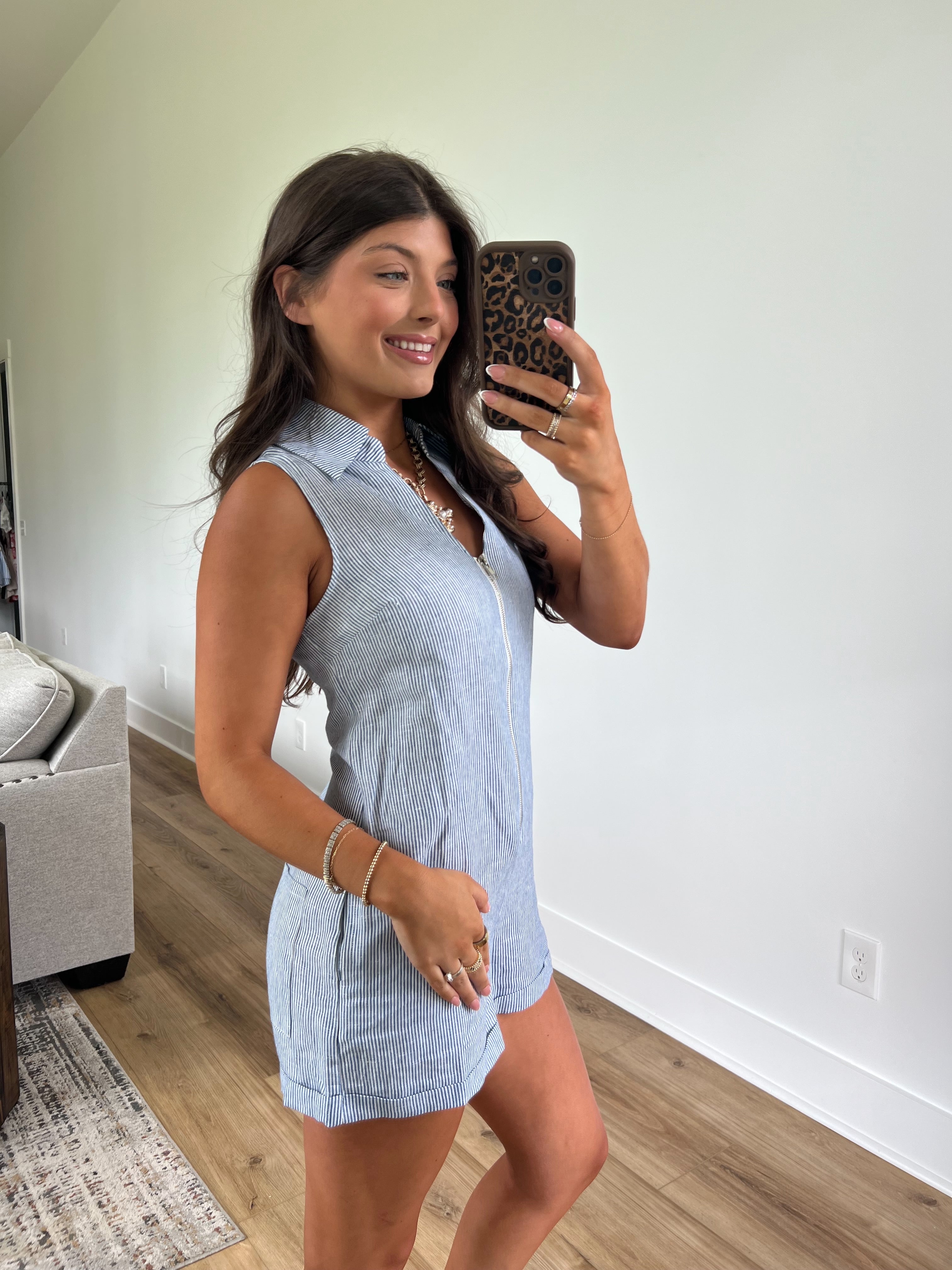 Seersucker Romper