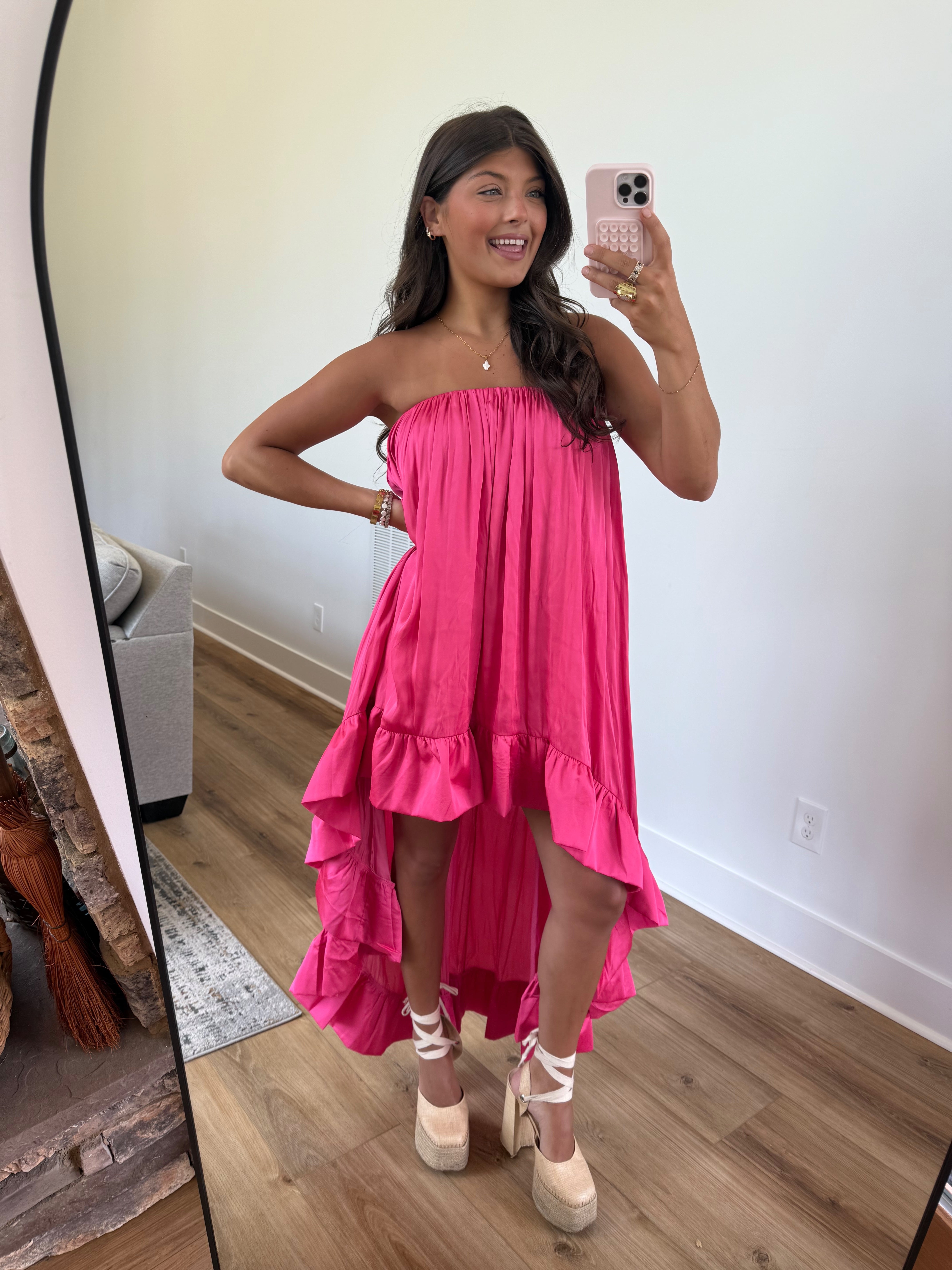 The High Society Dress (Hot Pink)