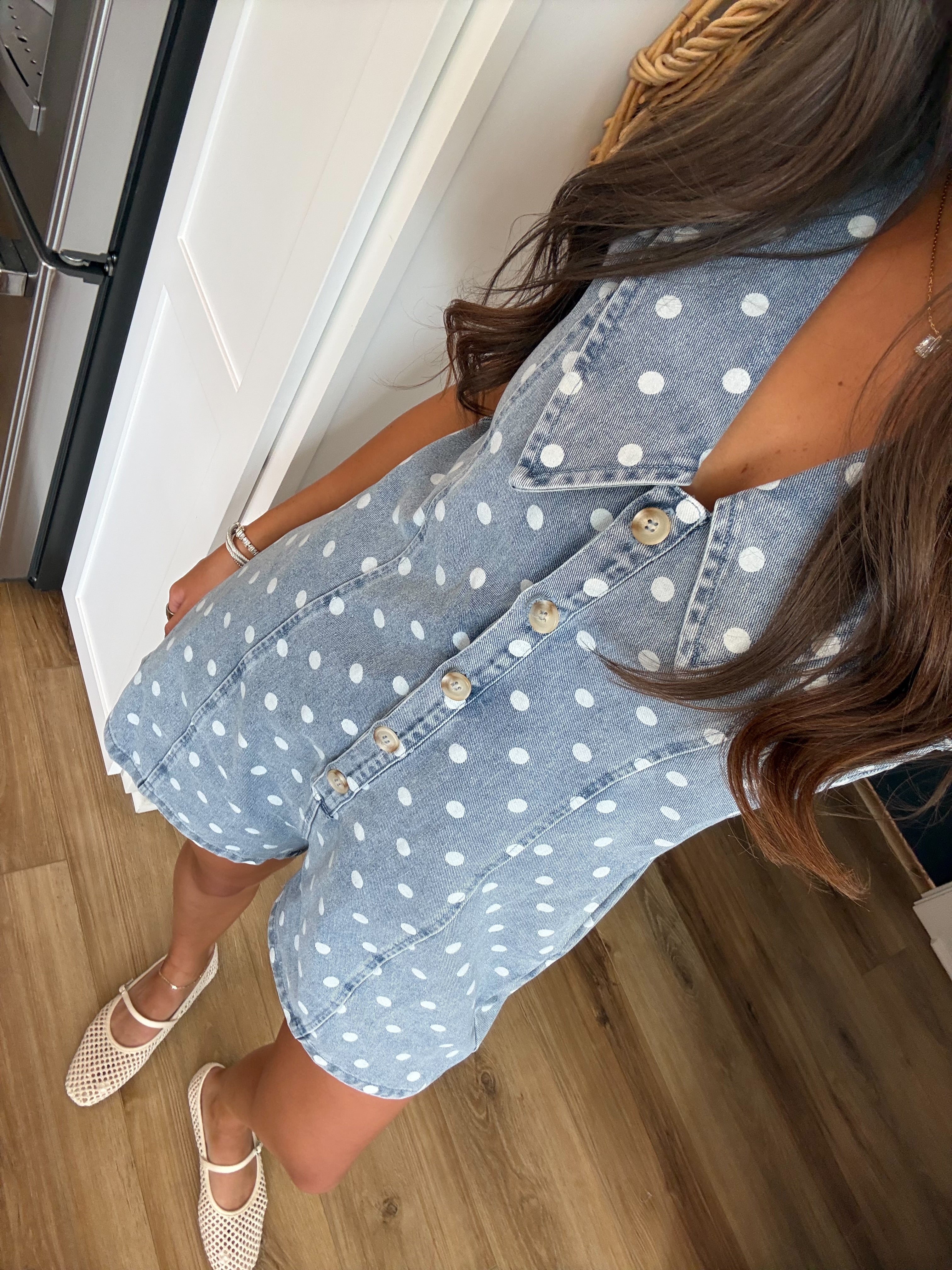 Cherry Cola Dot Romper