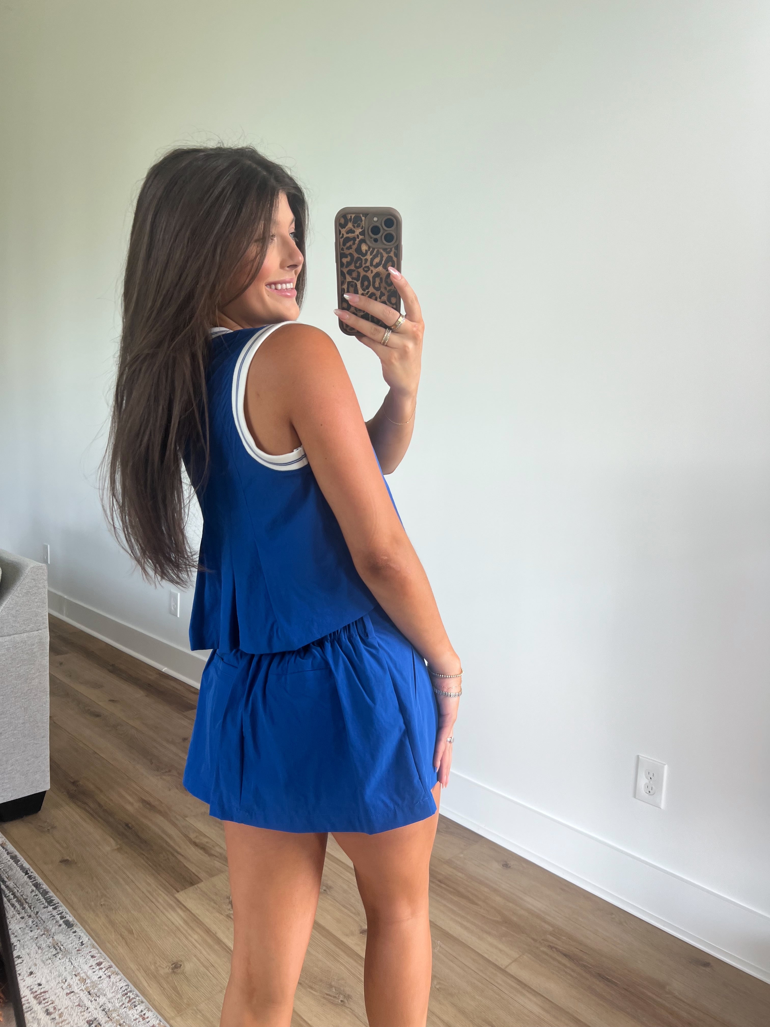 Royal Blue Rally Skort Set