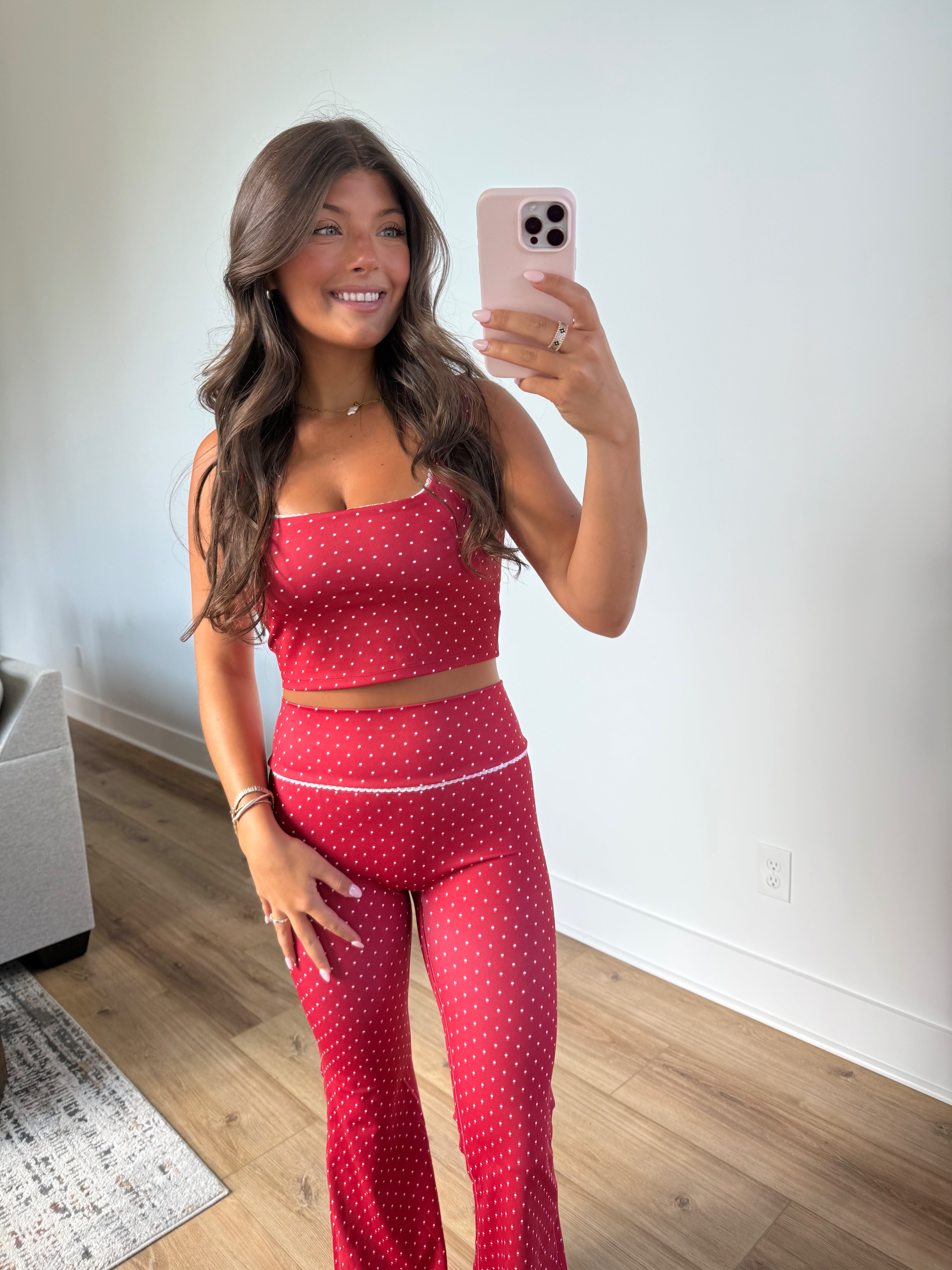 Red/White Polka Dot Athletic Set