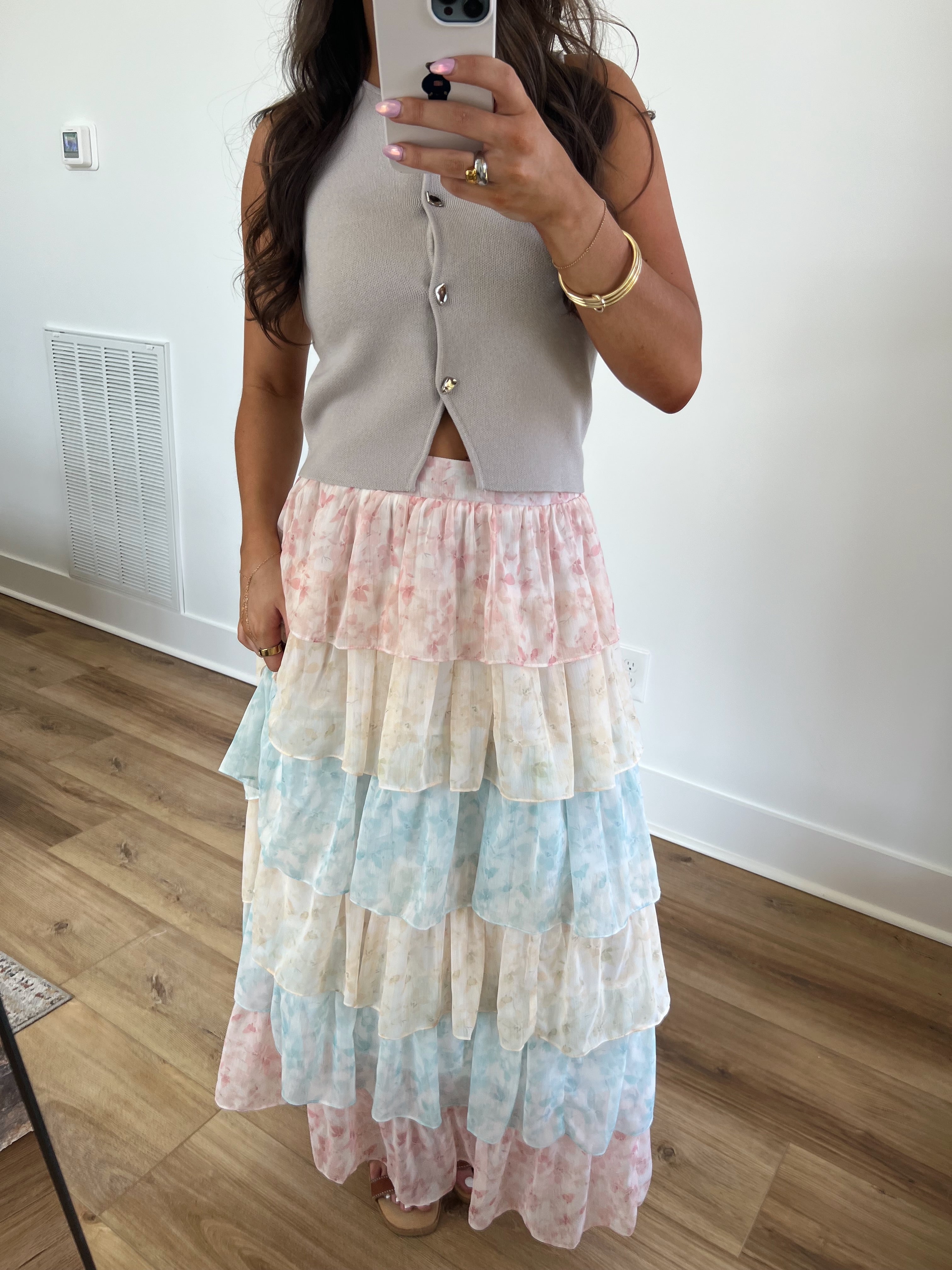 Claudia Ruffle Maxi Skirt
