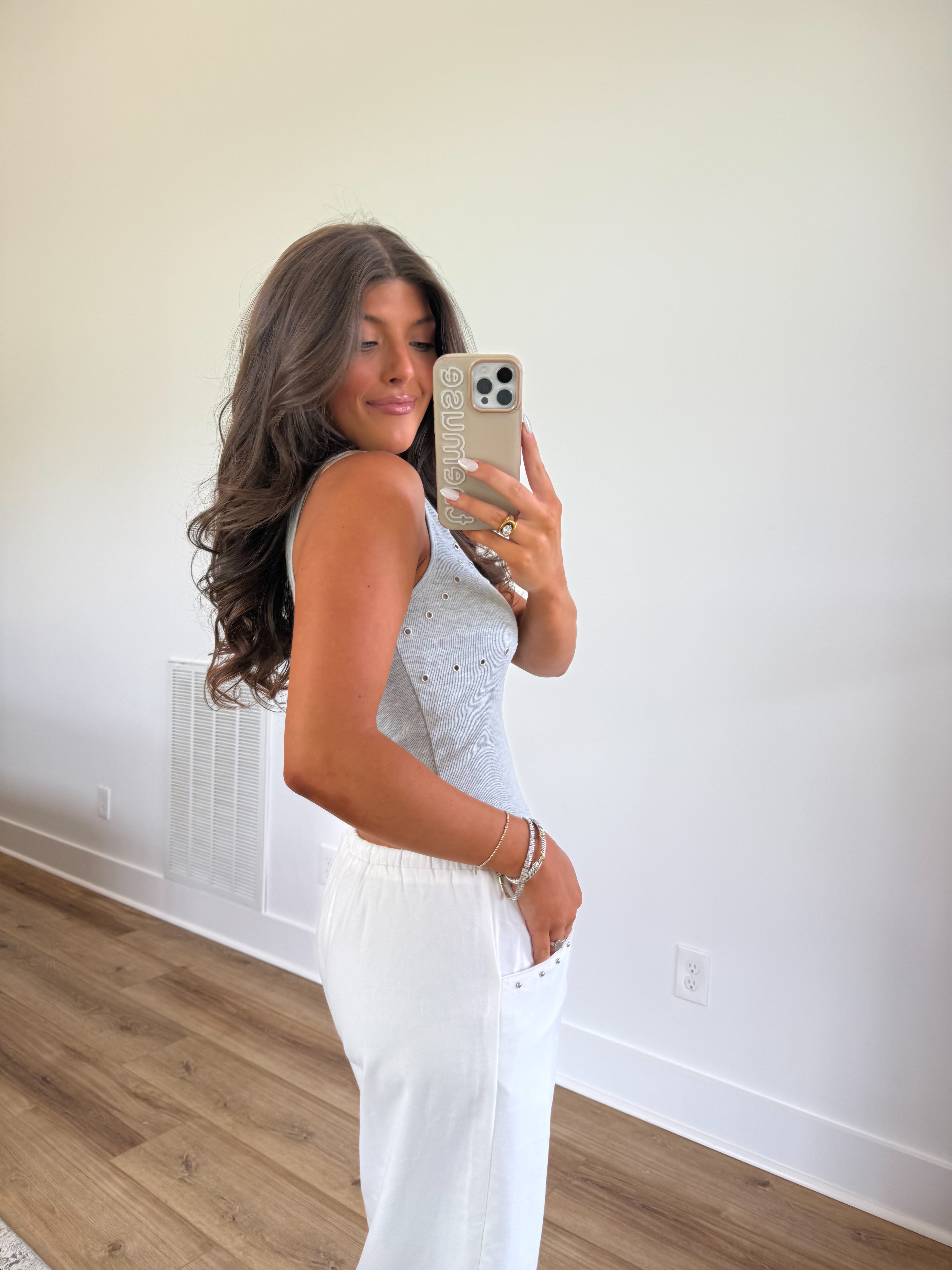 Silver Bikini Tank
