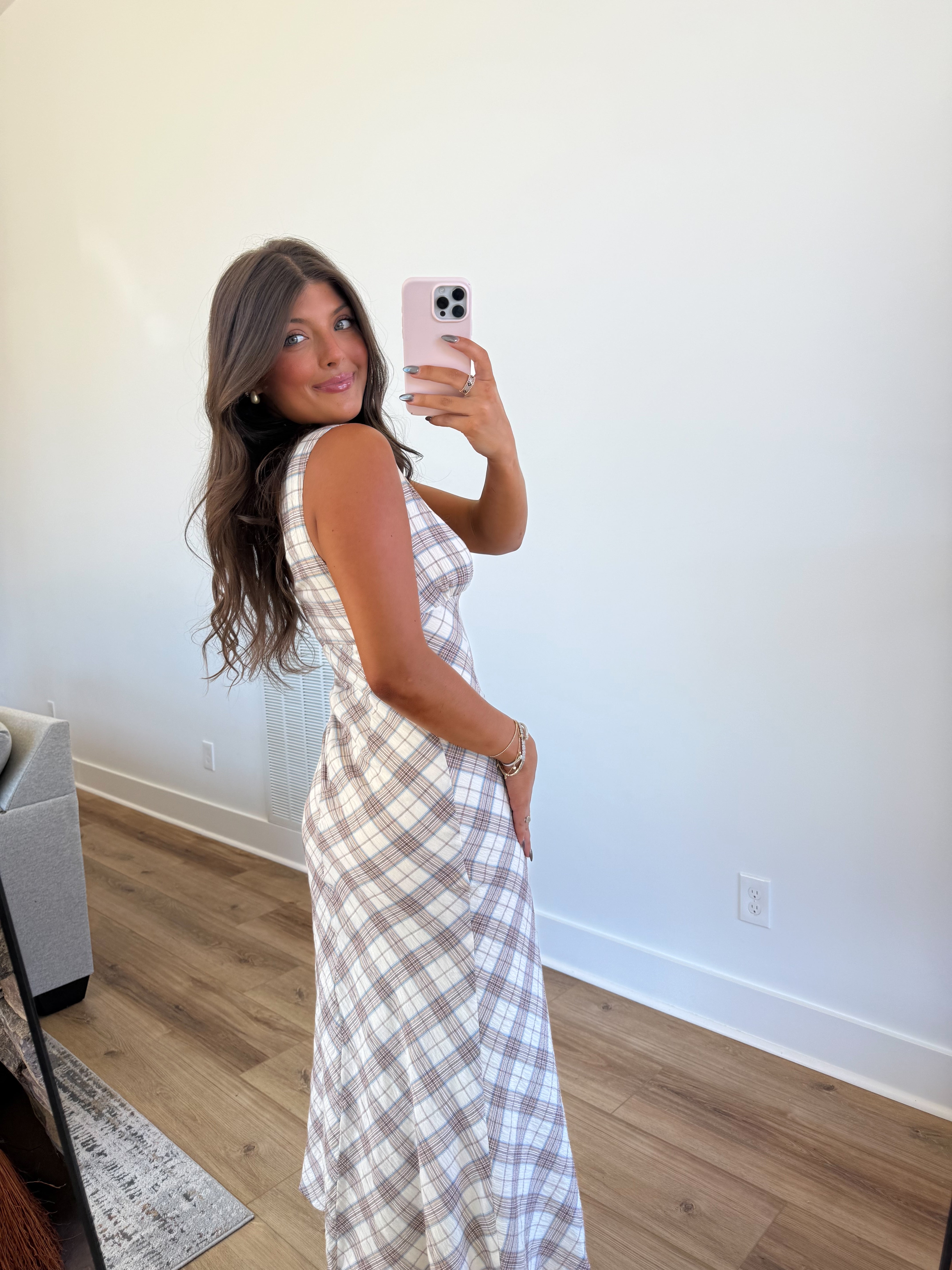 The Heritage Check Dress (Cream)