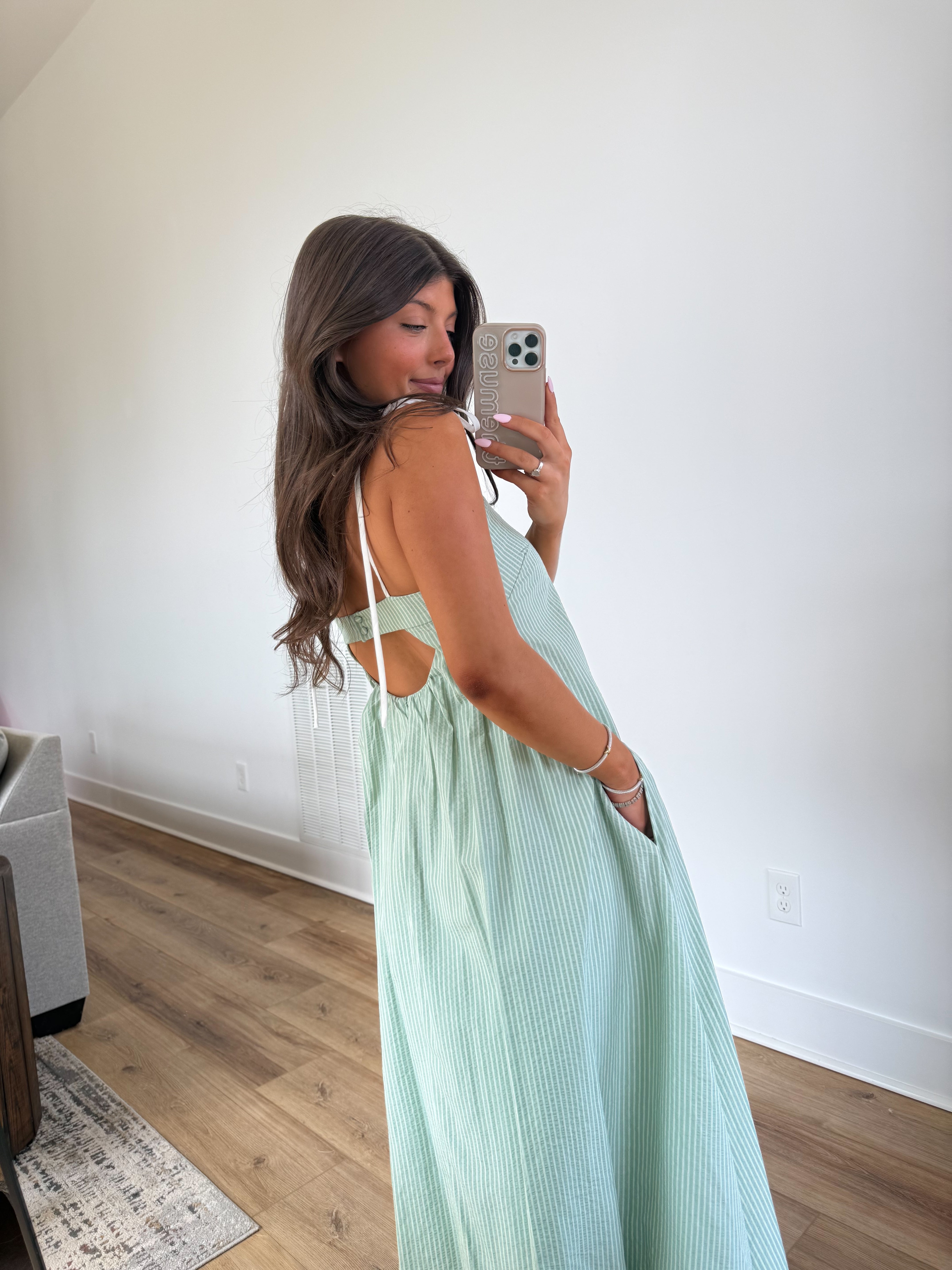 The Sweet Easter Stripe Maxi (Blue)