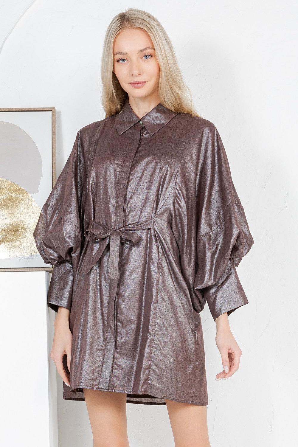 The Bronze Aura Dress