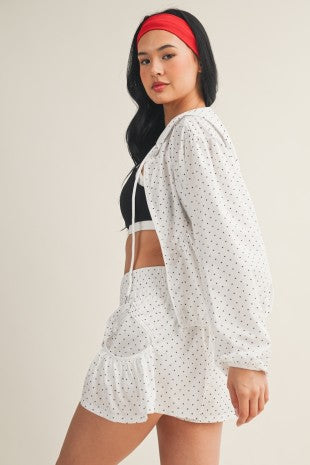 Polka Dot Windbreaker Set