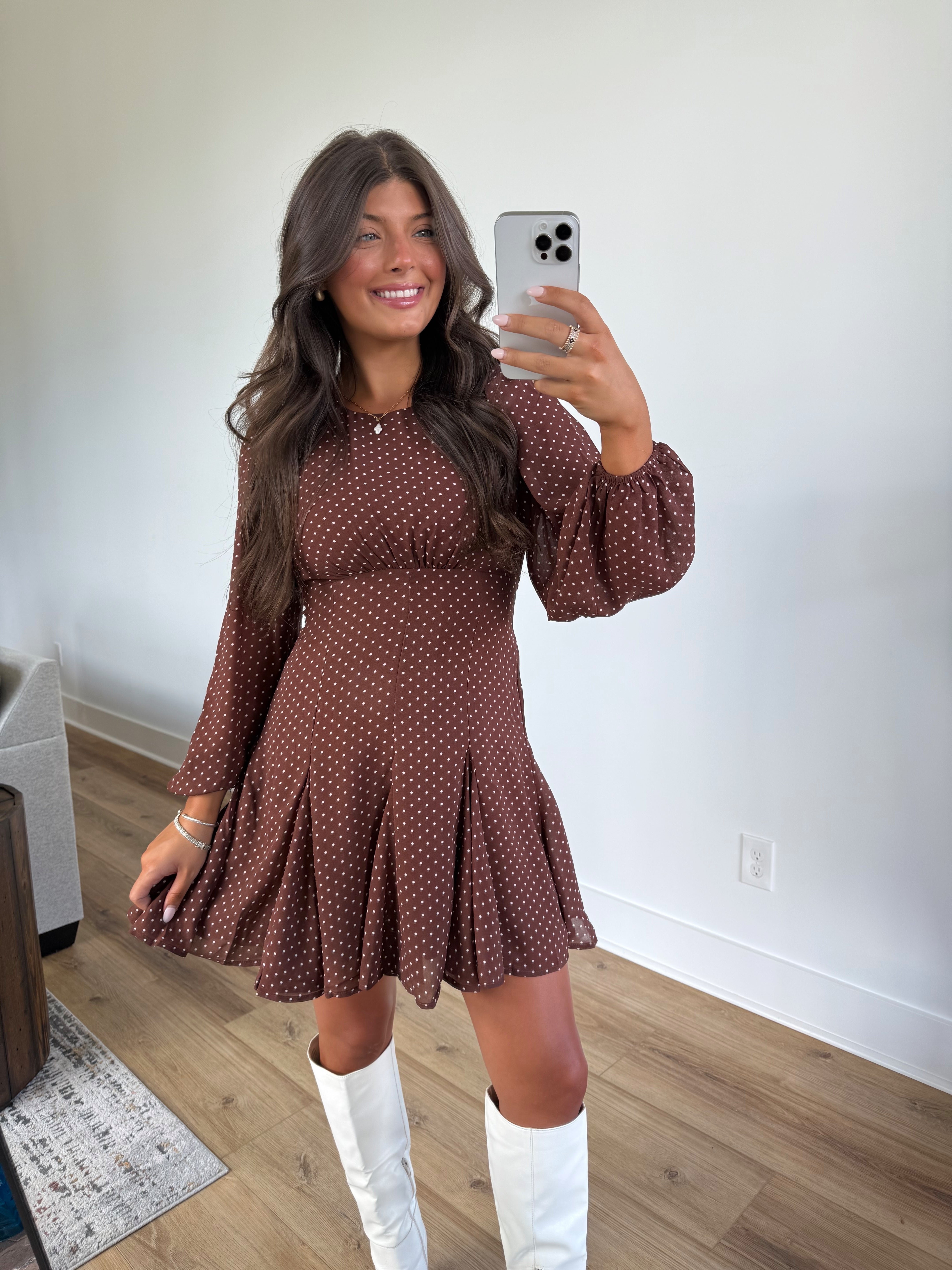Harlin Polka Dot Mini Dress